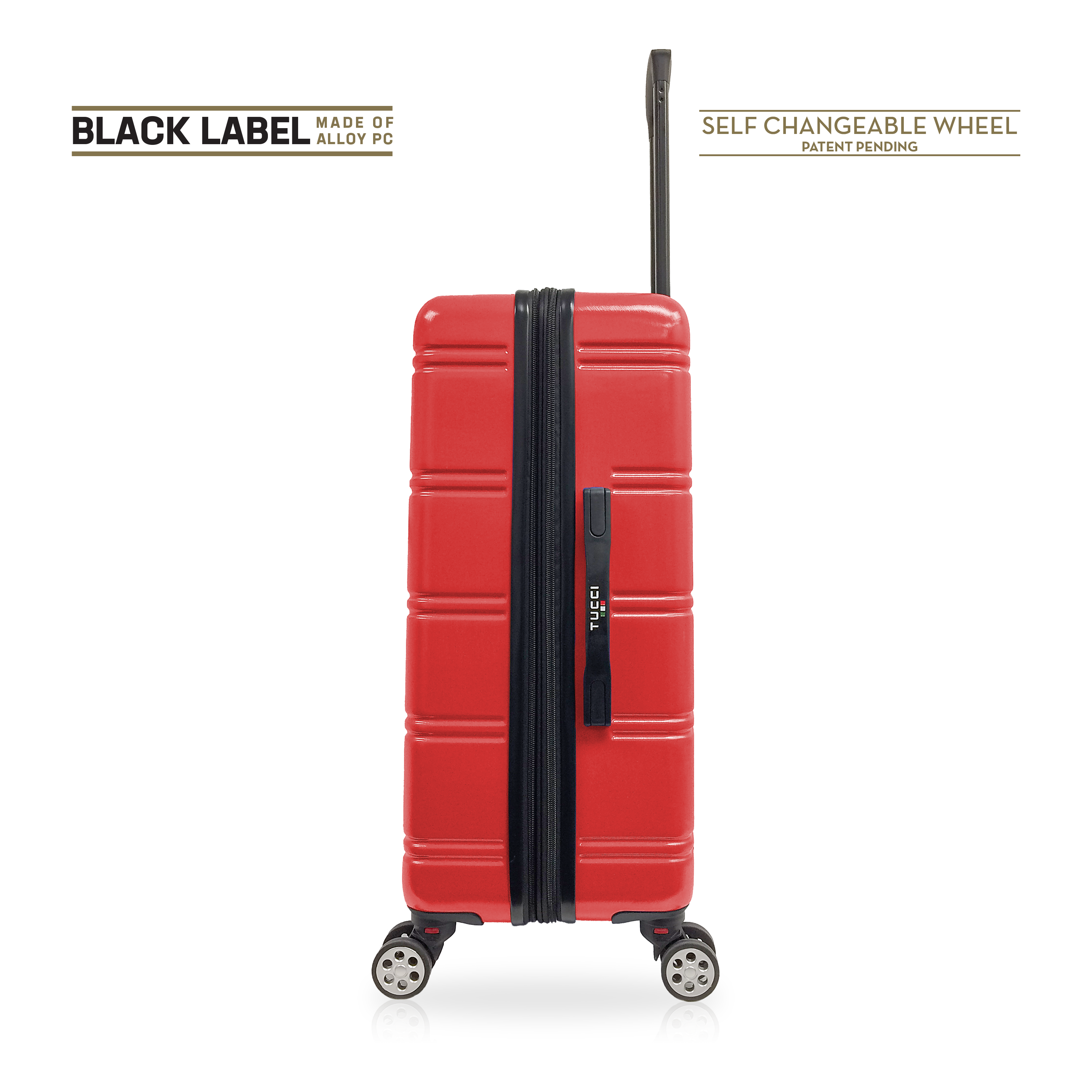 TUCCI Italy LETIZIA (20", 24", 28", 32") Expandable Spinner Wheel Suitcase