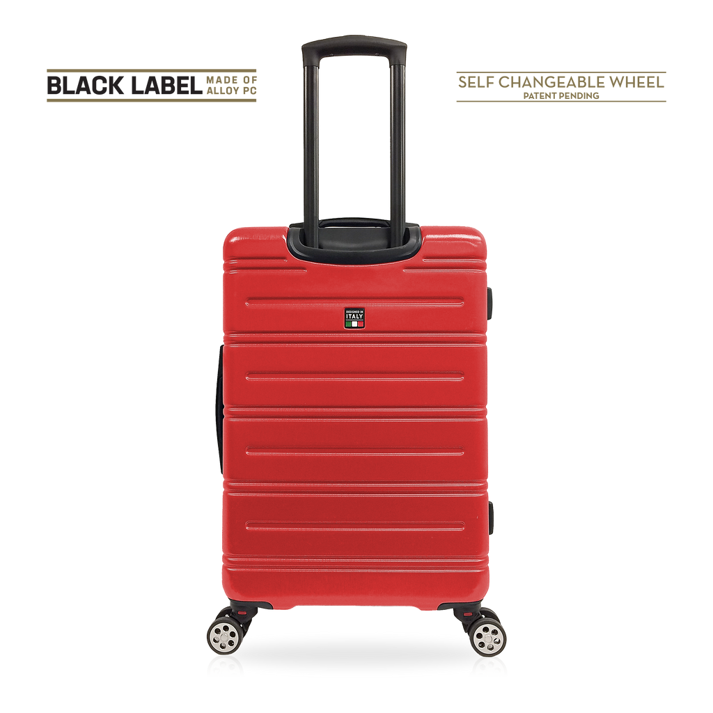 Tucci Black Label Letizia 3-Piece Hardside Spinner Expandable Luggage Set, 20/24/28 Inches