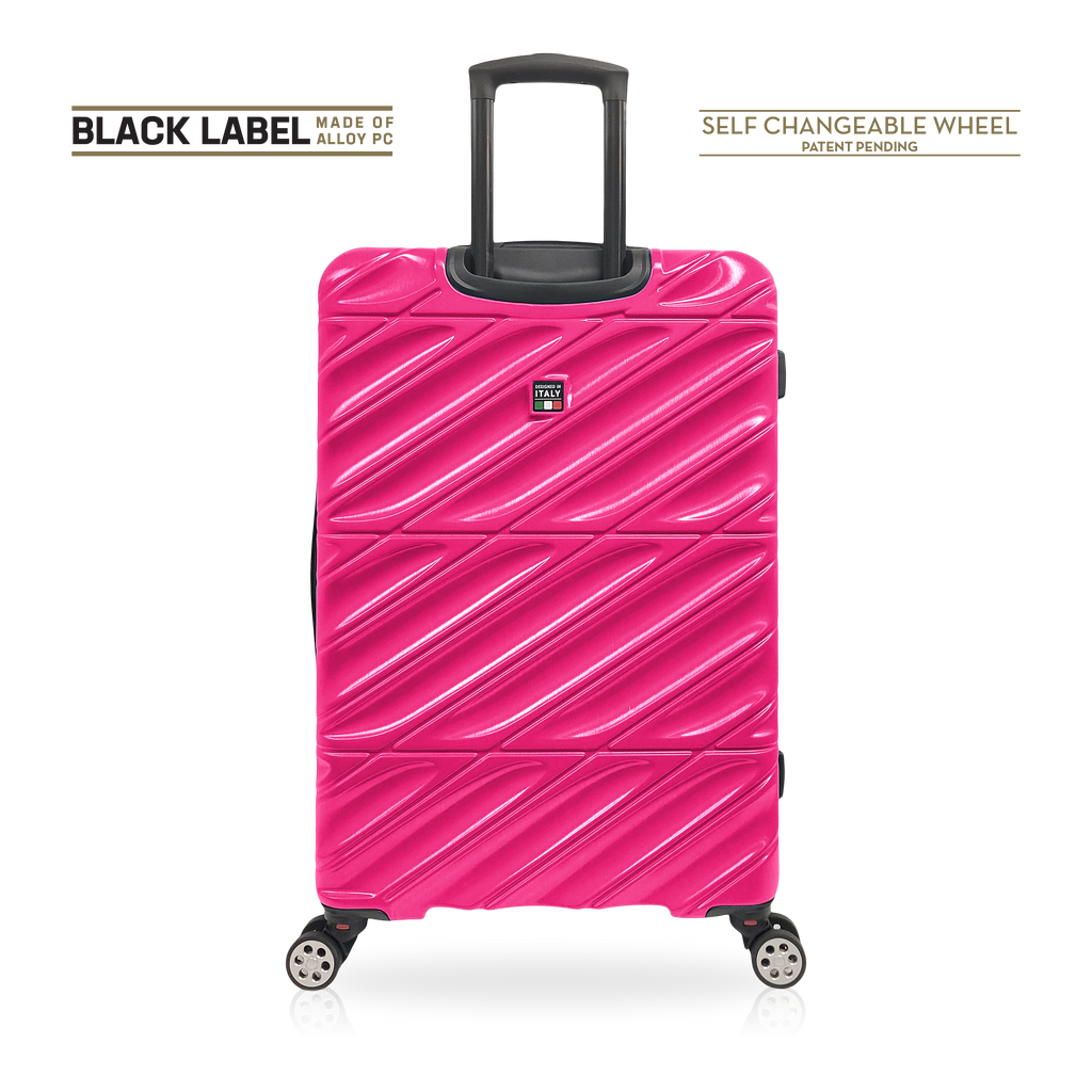 Tucci Black Label Selvatico 3-Piece Hardside Spinner Expandable Luggage Set, 20/24/28 Inches