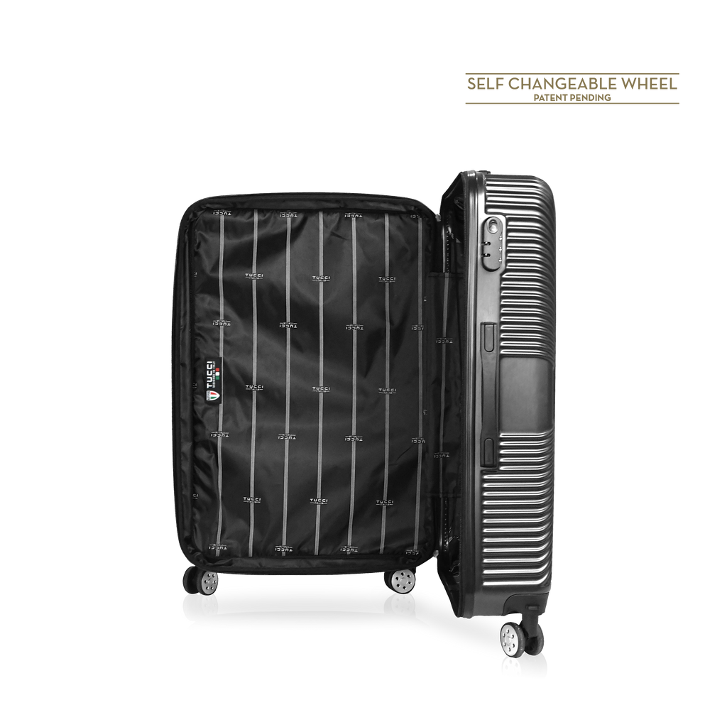 TUCCI Italy SPECIALI 32" Detachable Large Spinner Wheel Suitcase