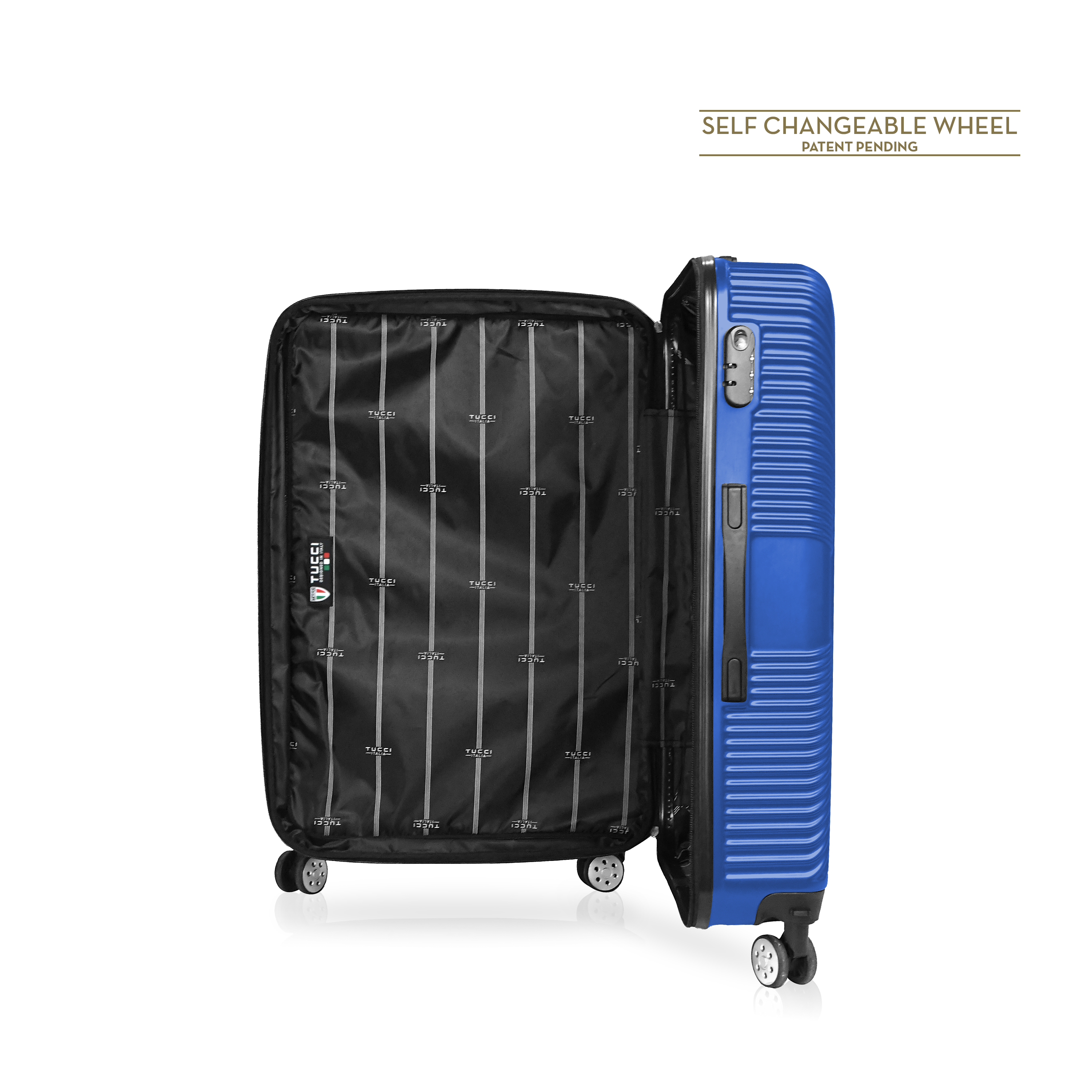 TUCCI Italy SPECIALI 32" Detachable Large Spinner Wheel Suitcase