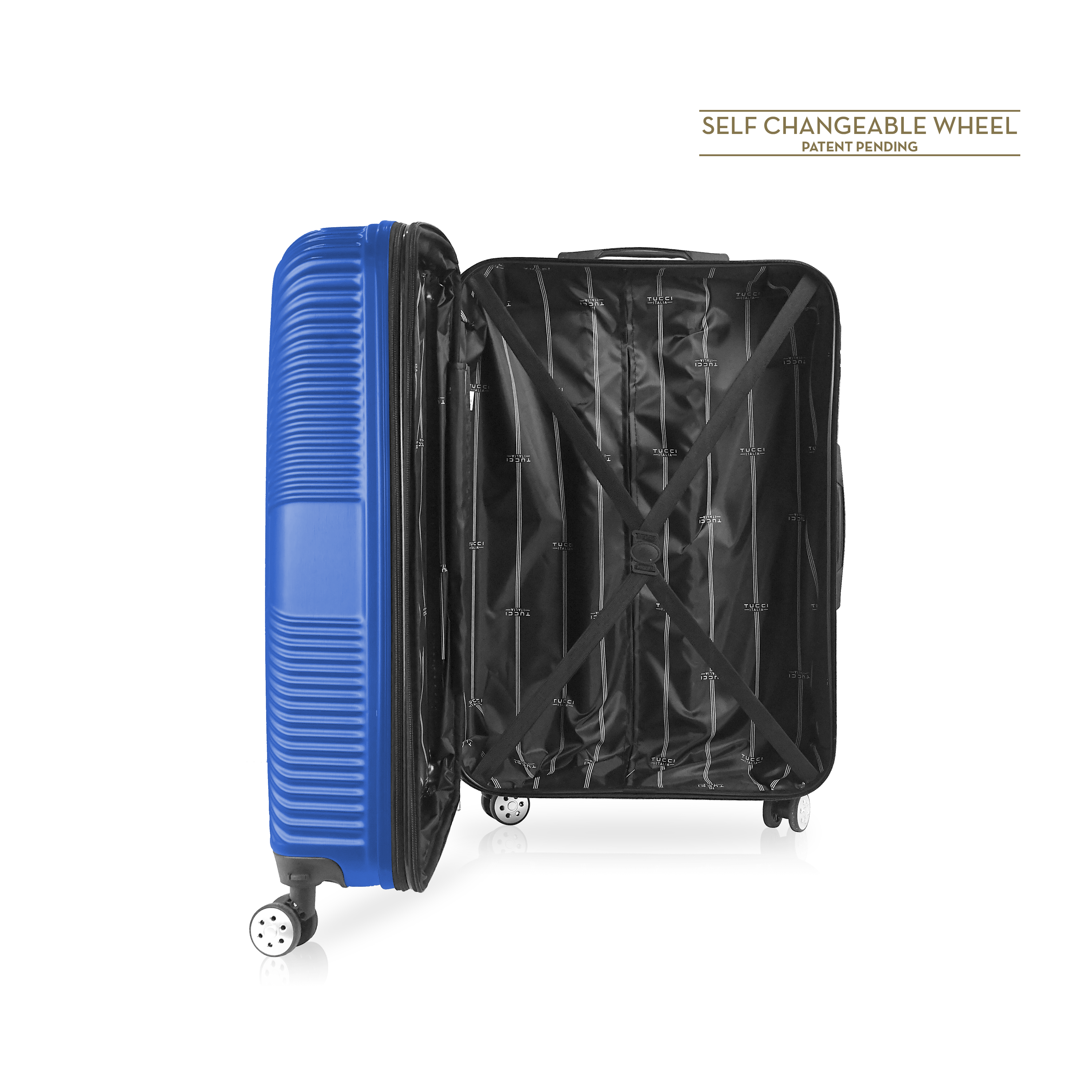 TUCCI Italy SPECIALI 32" Detachable Large Spinner Wheel Suitcase