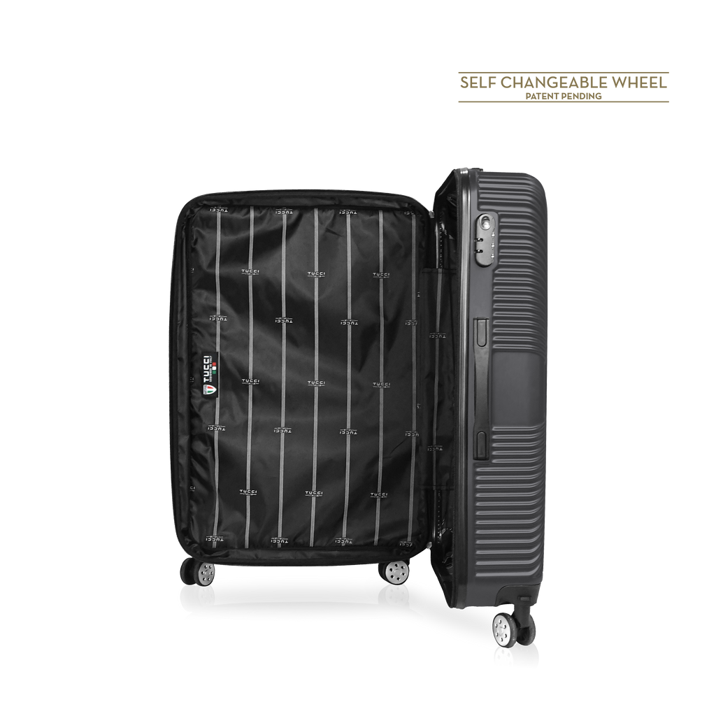 TUCCI Italy SPECIALI 32" Detachable Large Spinner Wheel Suitcase