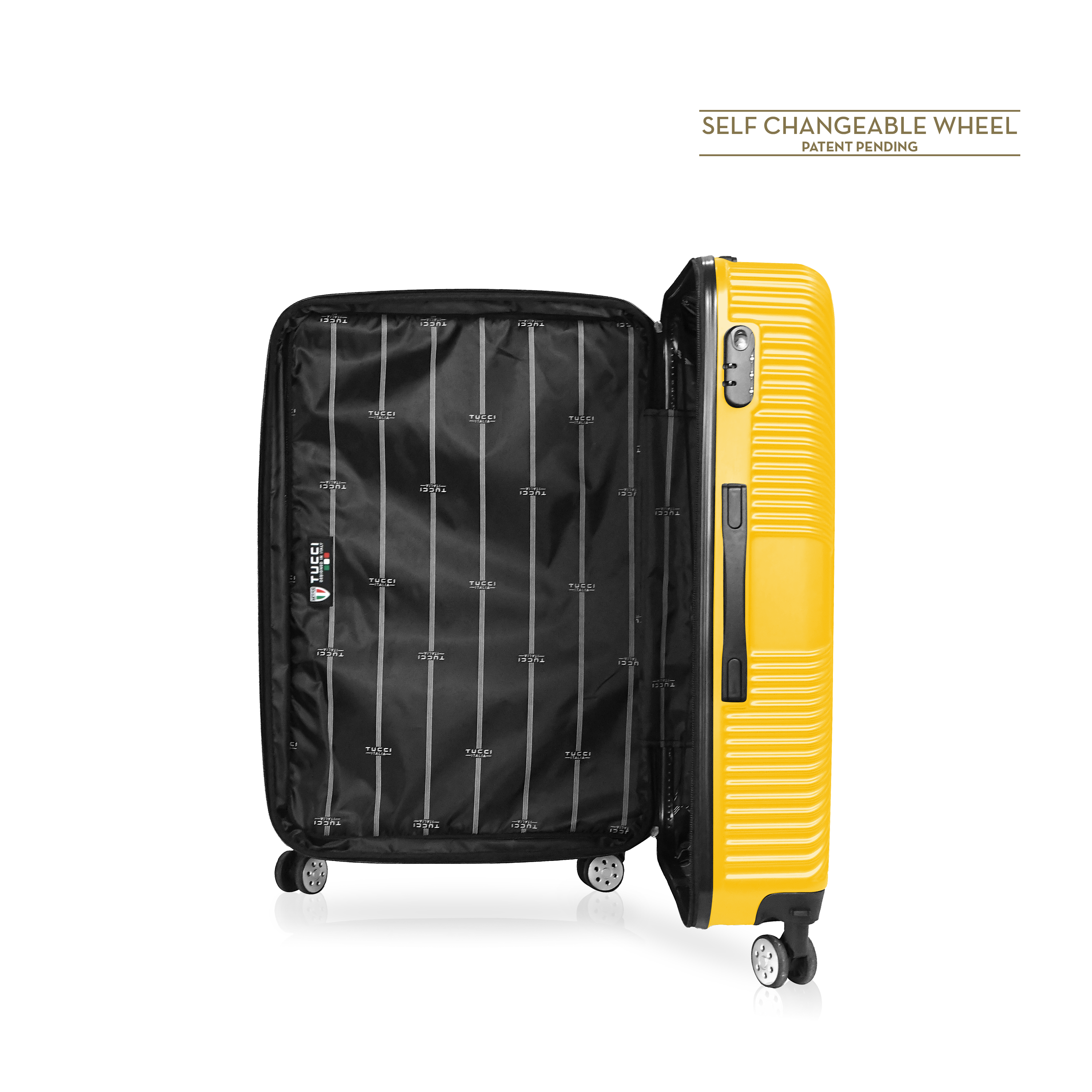 TUCCI Italy SPECIALI 32" Detachable Large Spinner Wheel Suitcase