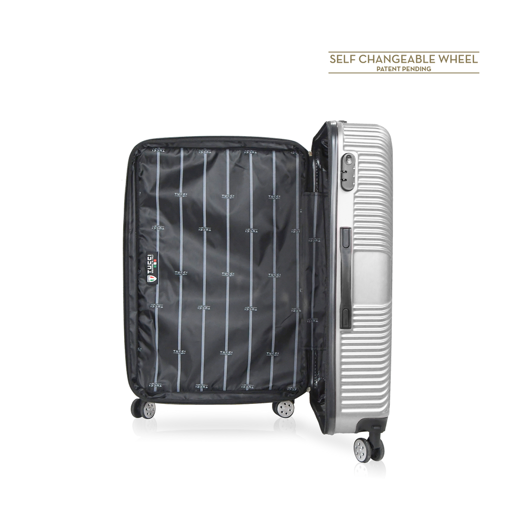 TUCCI Italy SPECIALI 32" Detachable Large Spinner Wheel Suitcase