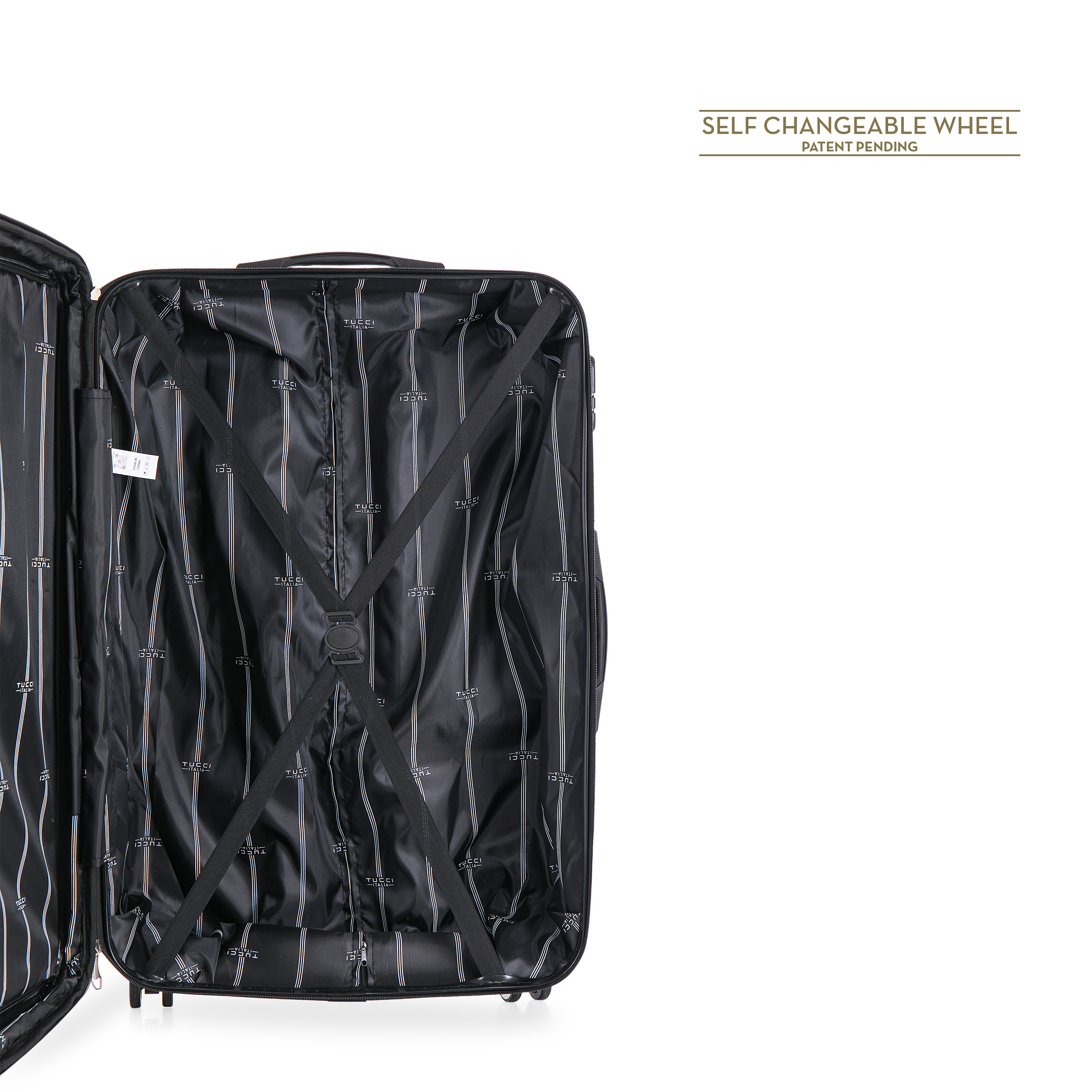 TUCCI Italy VOLANT 20" Spinner Wheel Luggage Suitcase