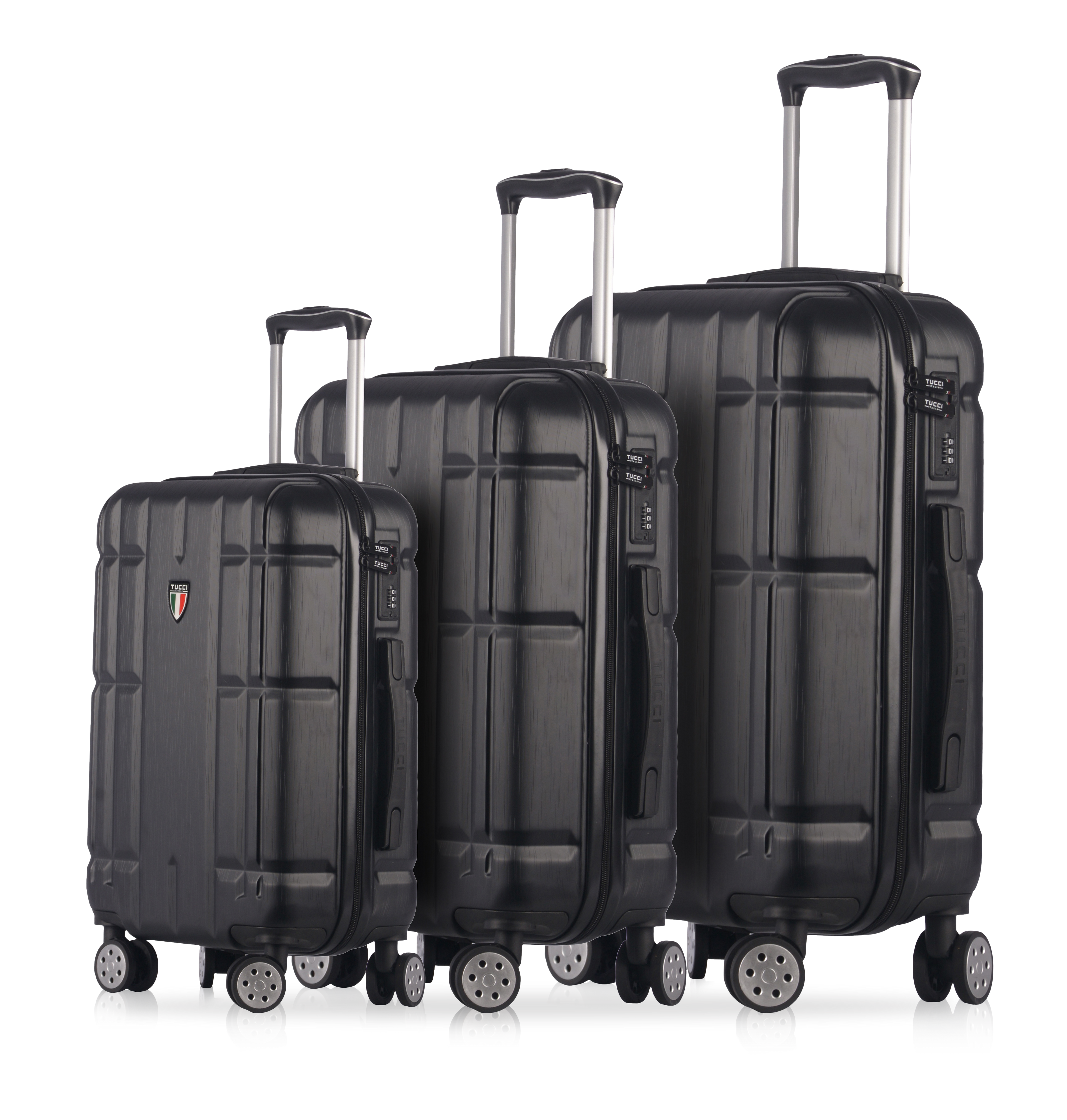 TUCCI Italy MASSA (20", 26", 30") - 03 PC Set Spinner Wheeled Suitcase Collection