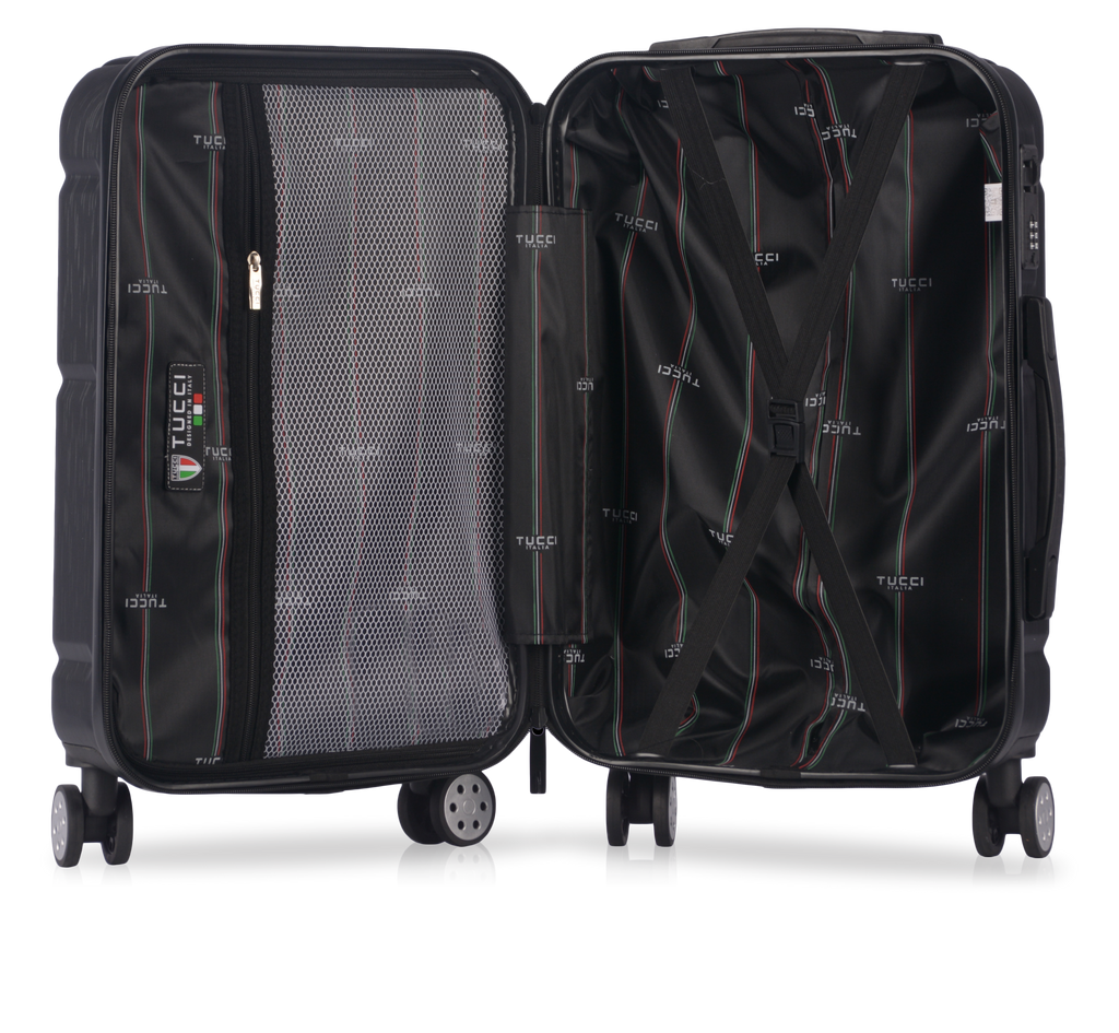 TUCCI Italy MASSA (20", 26", 30") - 03 PC Set Spinner Wheeled Suitcase Collection