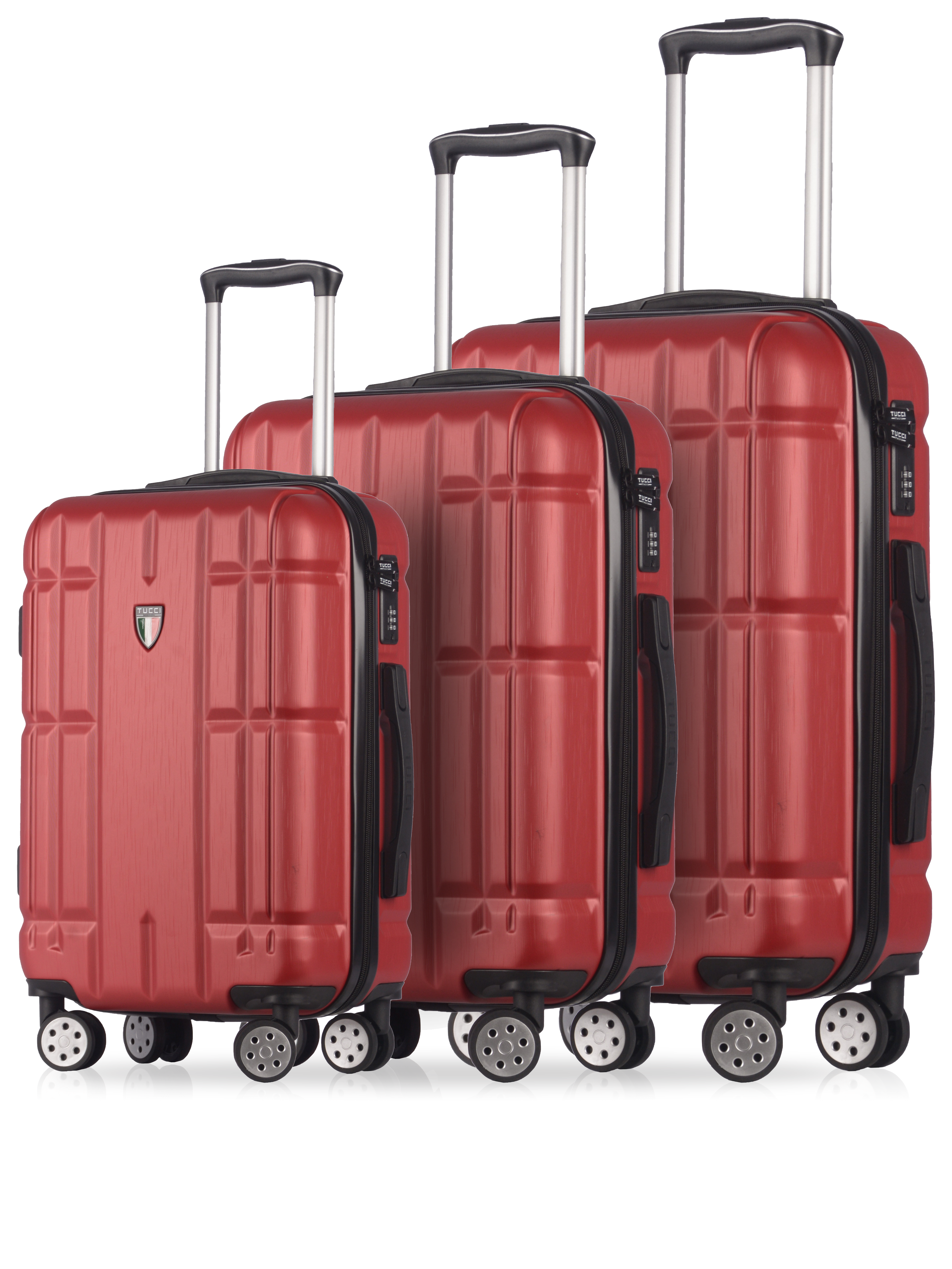 TUCCI Italy MASSA (20", 26", 30") - 03 PC Set Spinner Wheeled Suitcase Collection