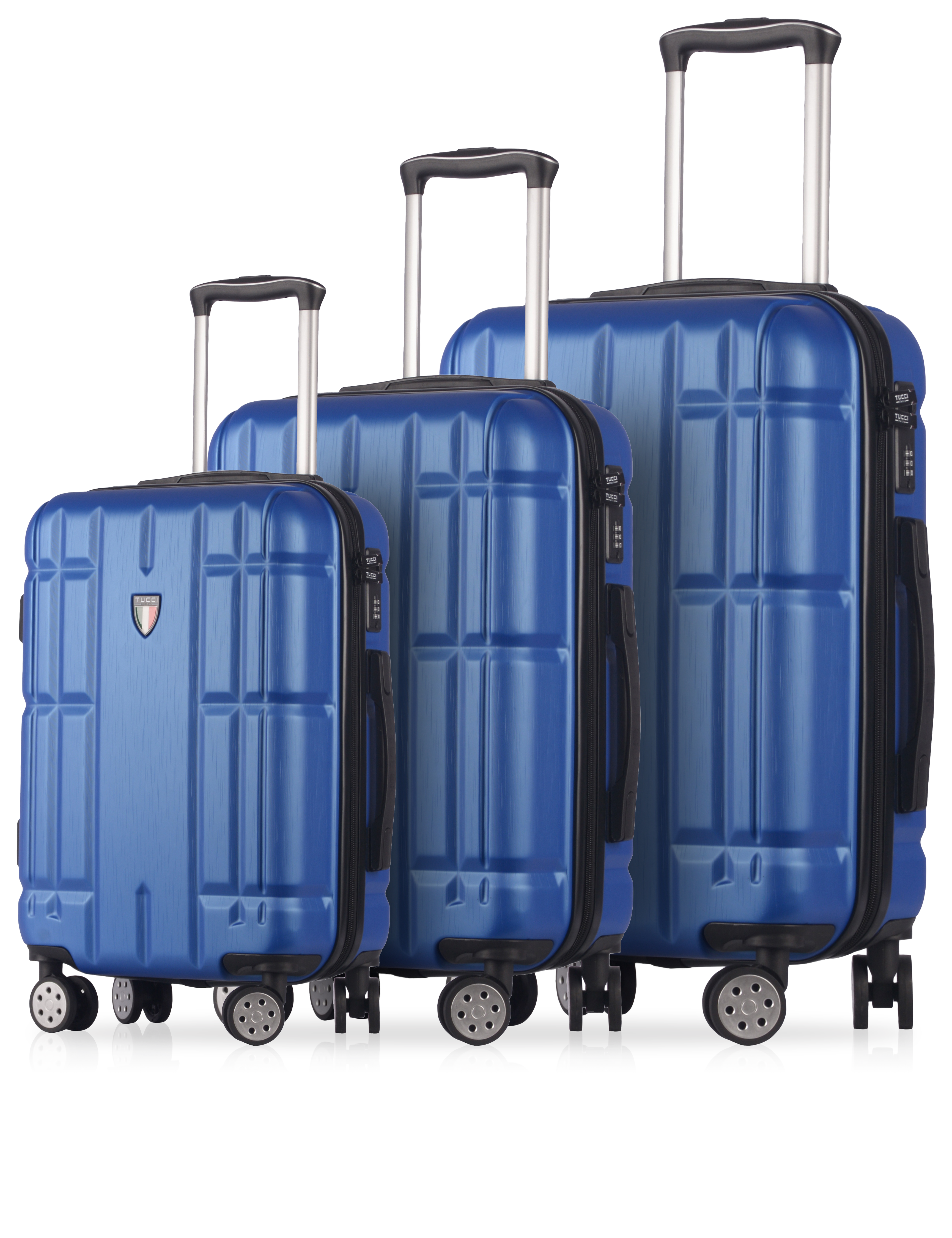 TUCCI Italy MASSA (20", 26", 30") - 03 PC Set Spinner Wheeled Suitcase Collection