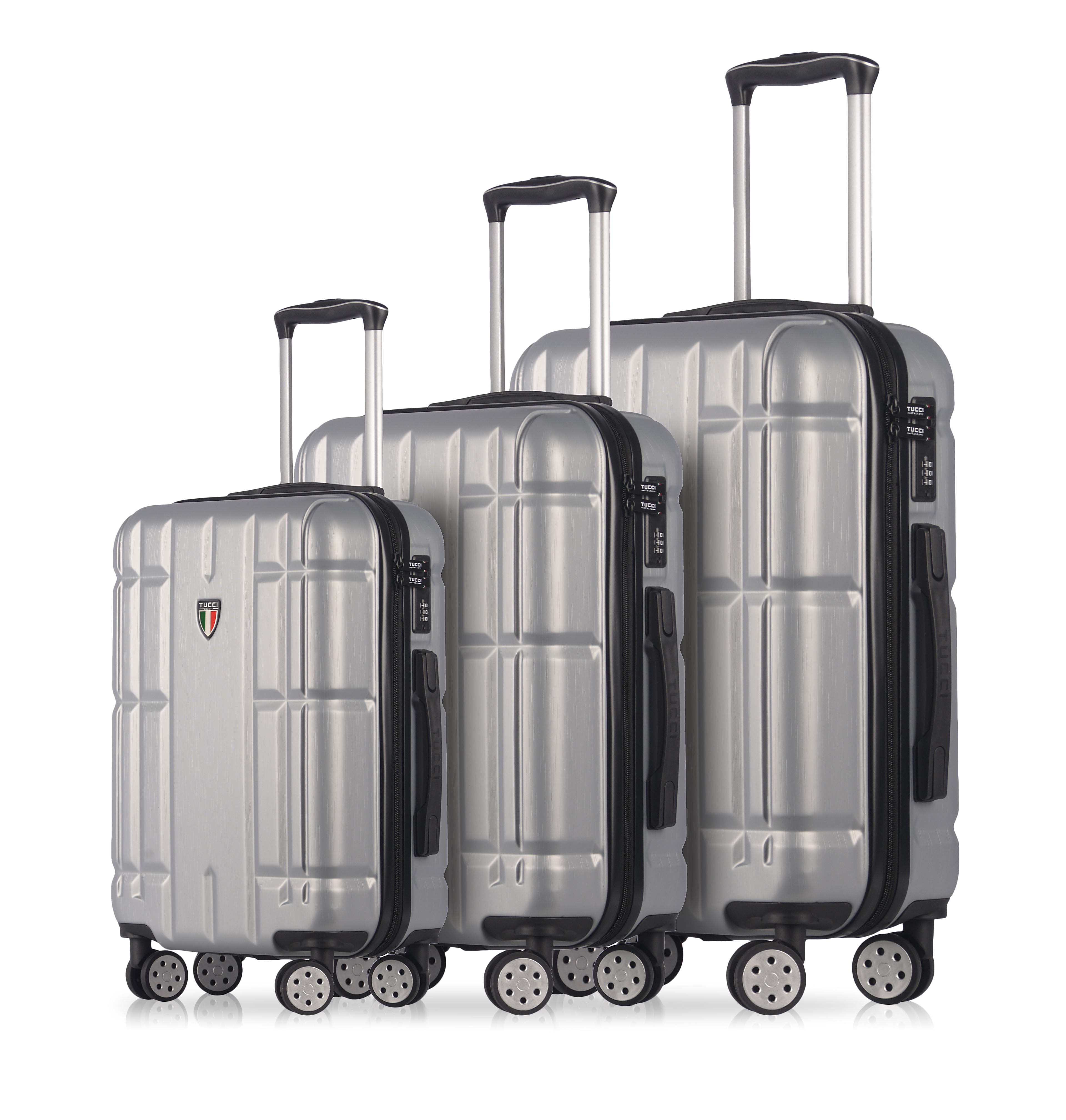 TUCCI Italy MASSA (20", 26", 30") - 03 PC Set Spinner Wheeled Suitcase Collection