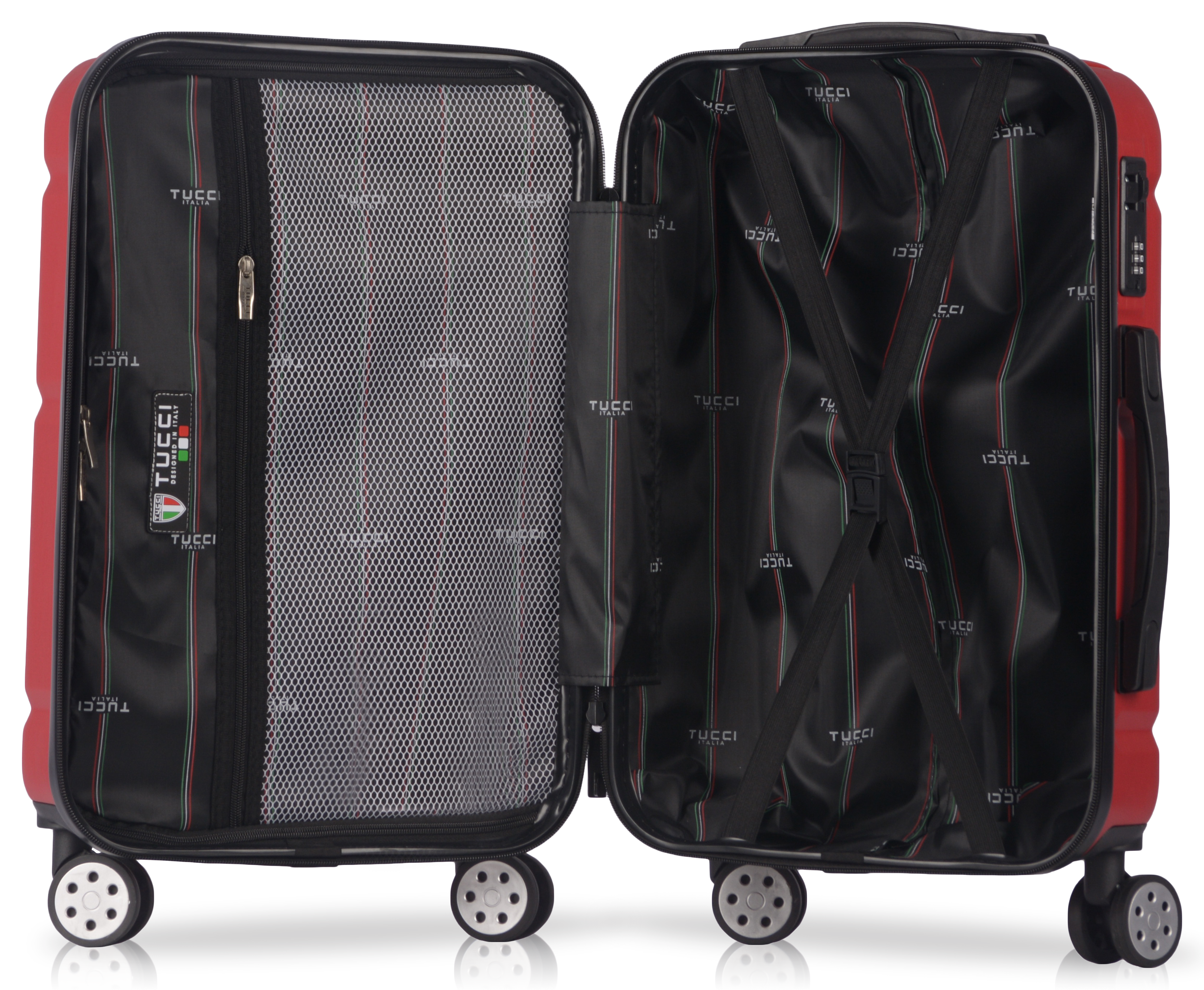 TUCCI Italy MASSA (20", 26", 30") - 03 PC Set Spinner Wheeled Suitcase Collection