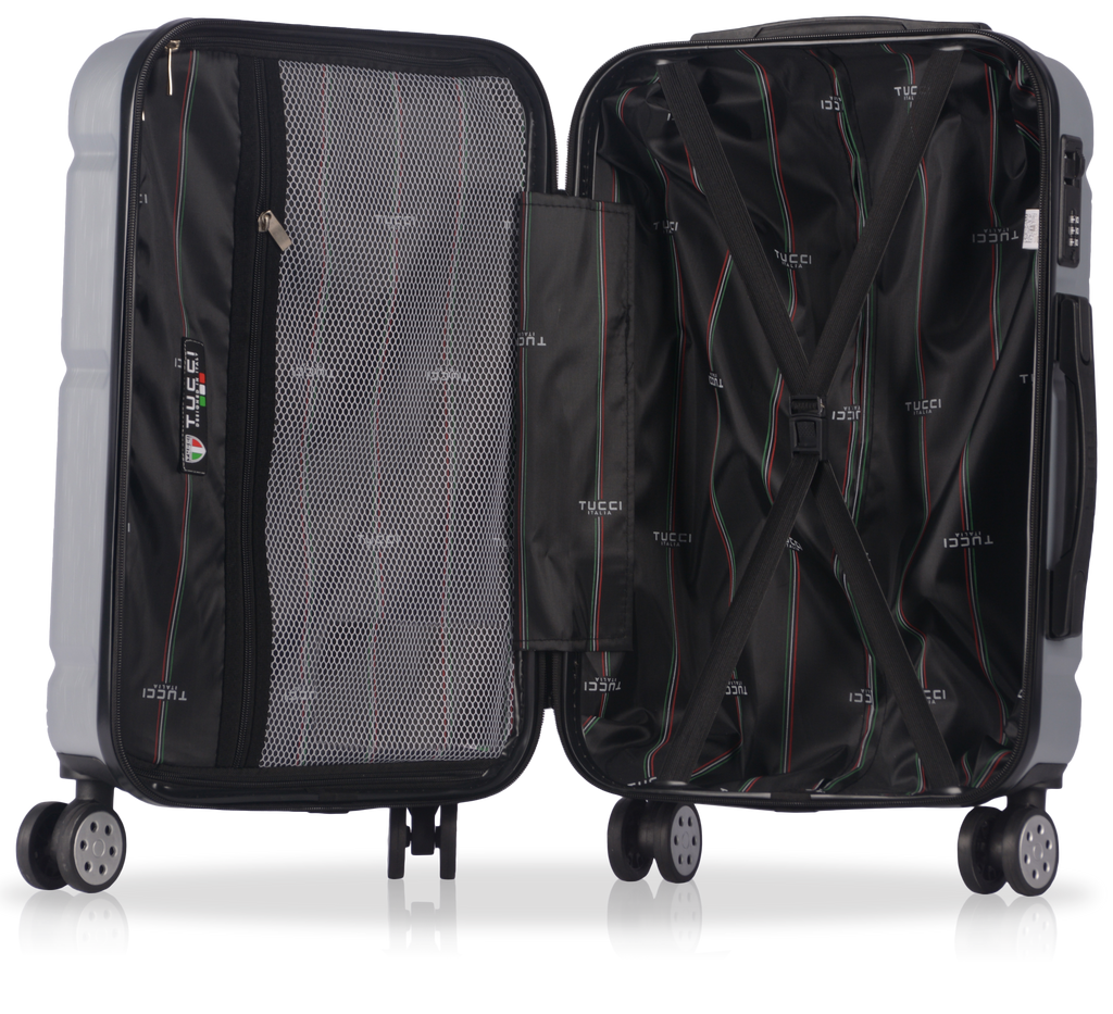 TUCCI Italy MASSA (20", 26", 30") - 03 PC Set Spinner Wheeled Suitcase Collection