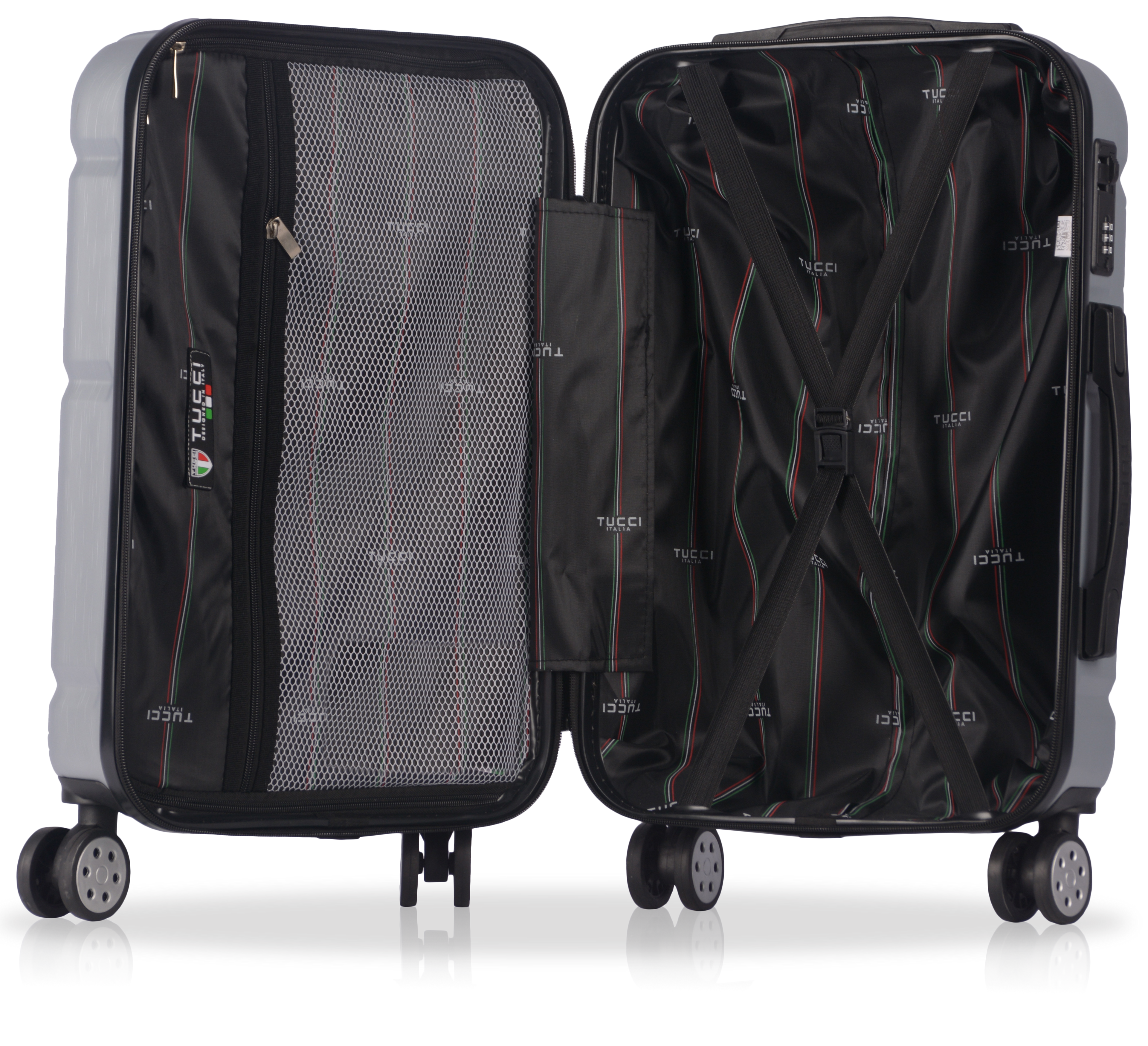 TUCCI Italy MASSA (20", 26", 30") - 03 PC Set Spinner Wheeled Suitcase Collection