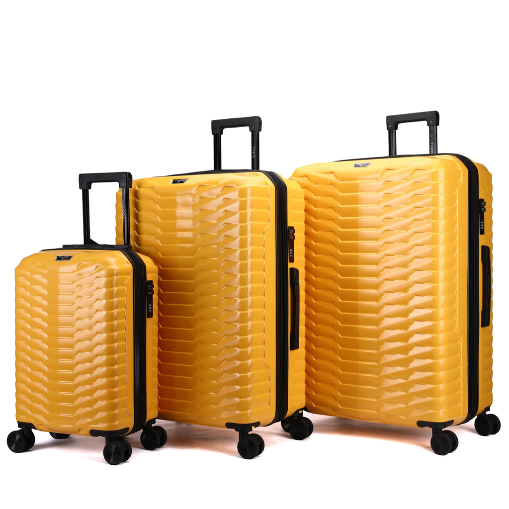 TUCCI OCCHIO 3 PC SET (20/28/30) Expandable Spinner Wheel Suitcase