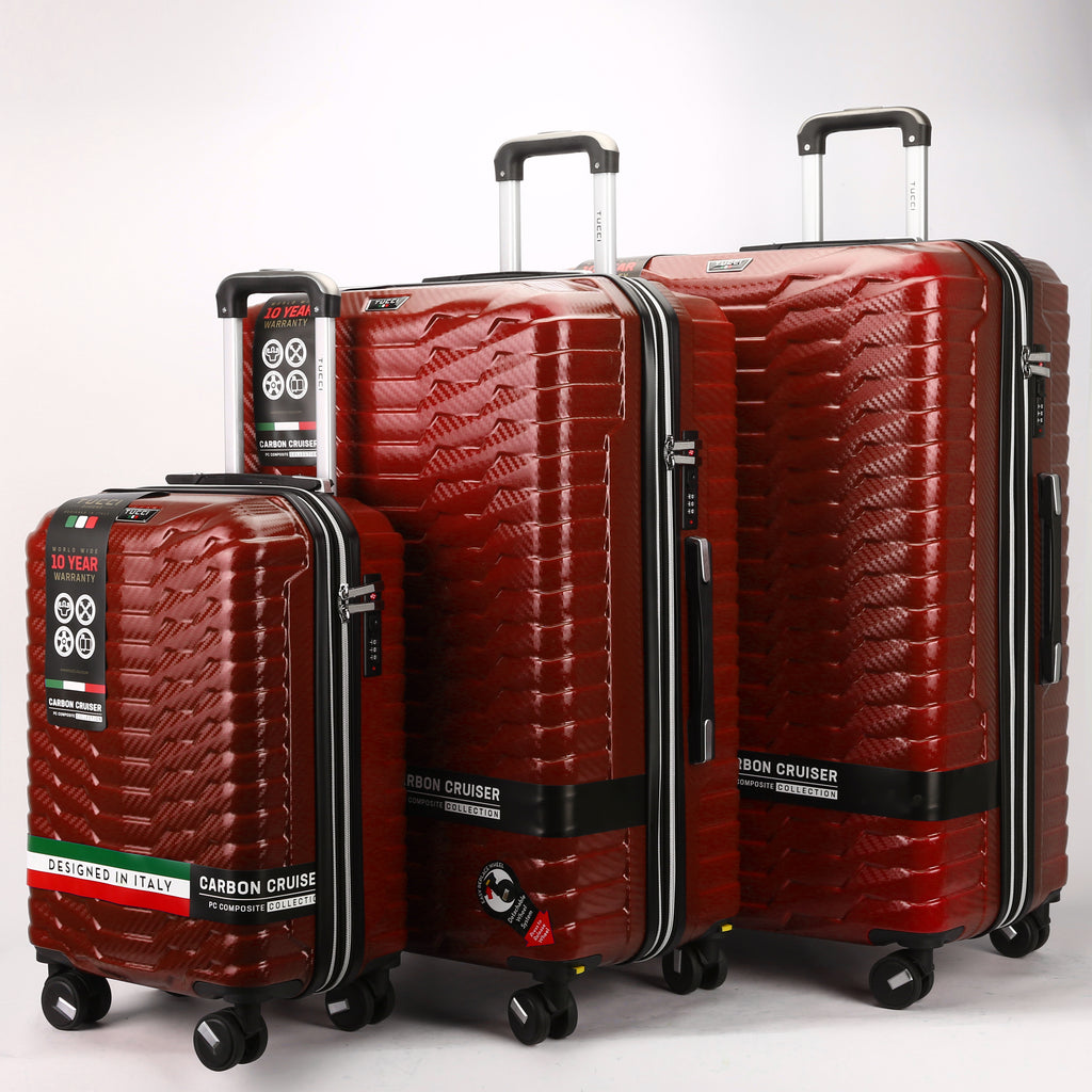 TUCCI OCCHIO 3 PC SET (20/28/30) Expandable Spinner Wheel Suitcase