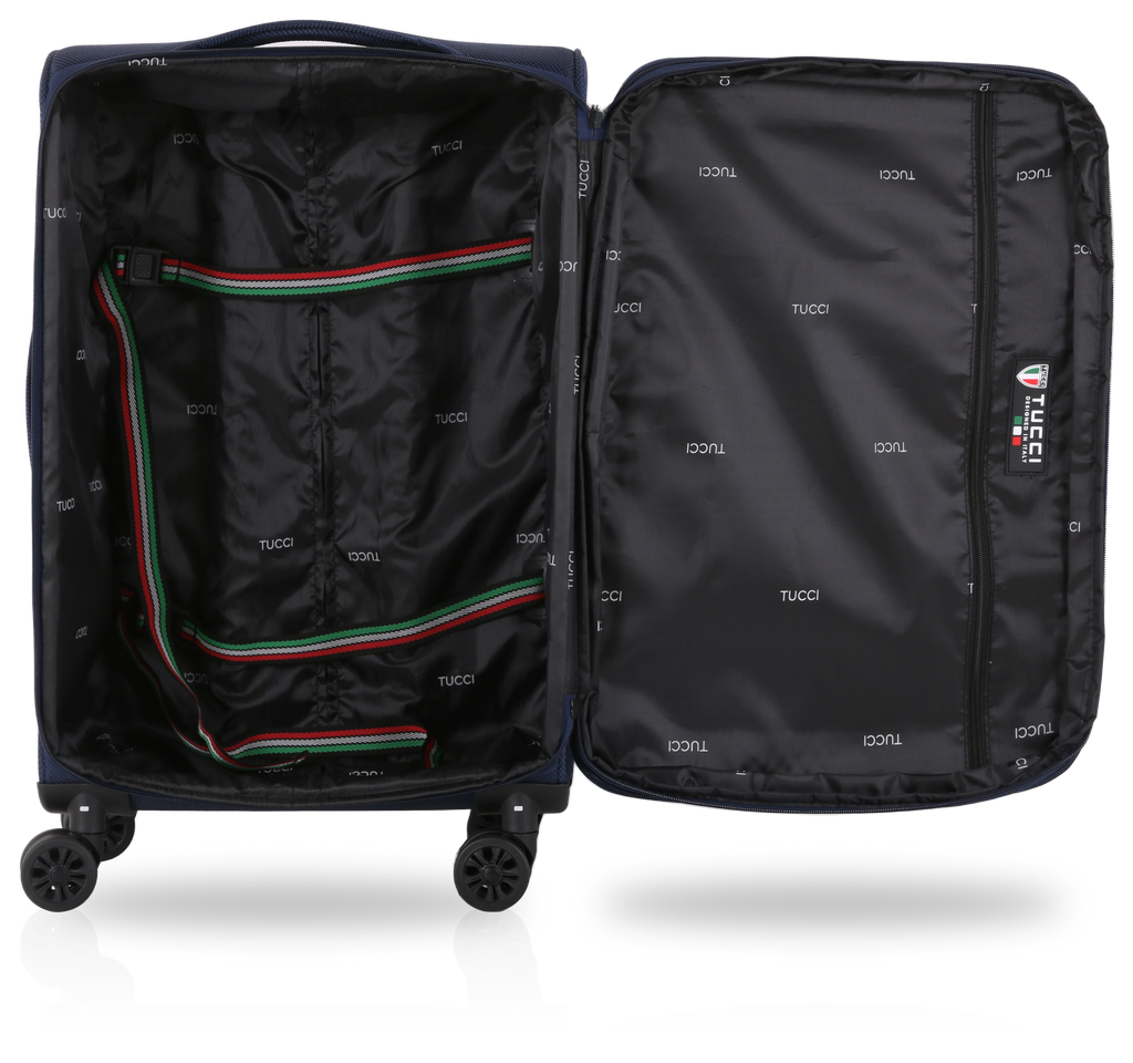 TUCCI Italy ALIANTE Set of 4 (18", 24", 28") 4-Wheeled Travel Suitcase