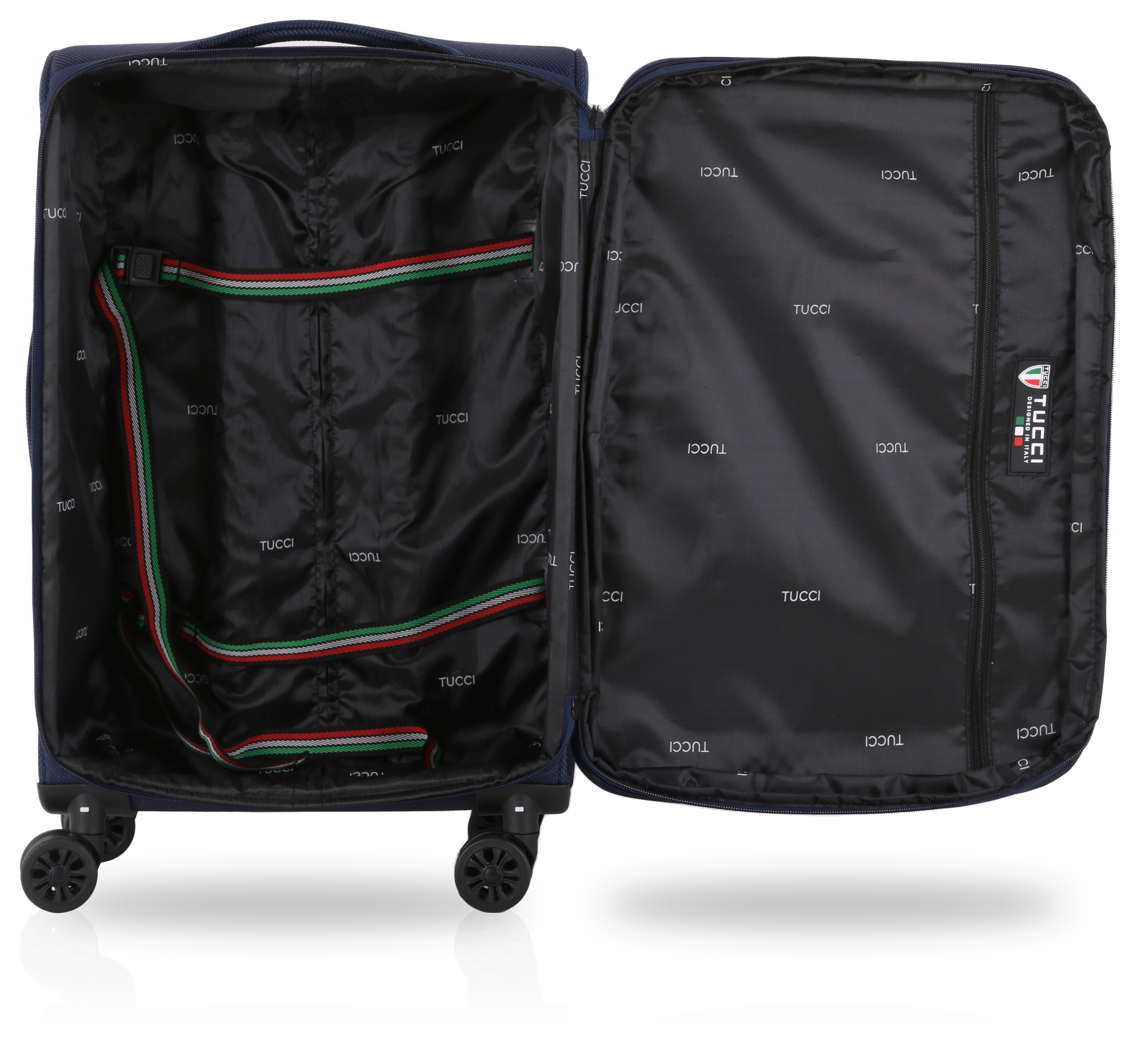 TUCCI Italy ALIANTE Set of 4 (18", 24", 28") 4-Wheeled Travel Suitcase