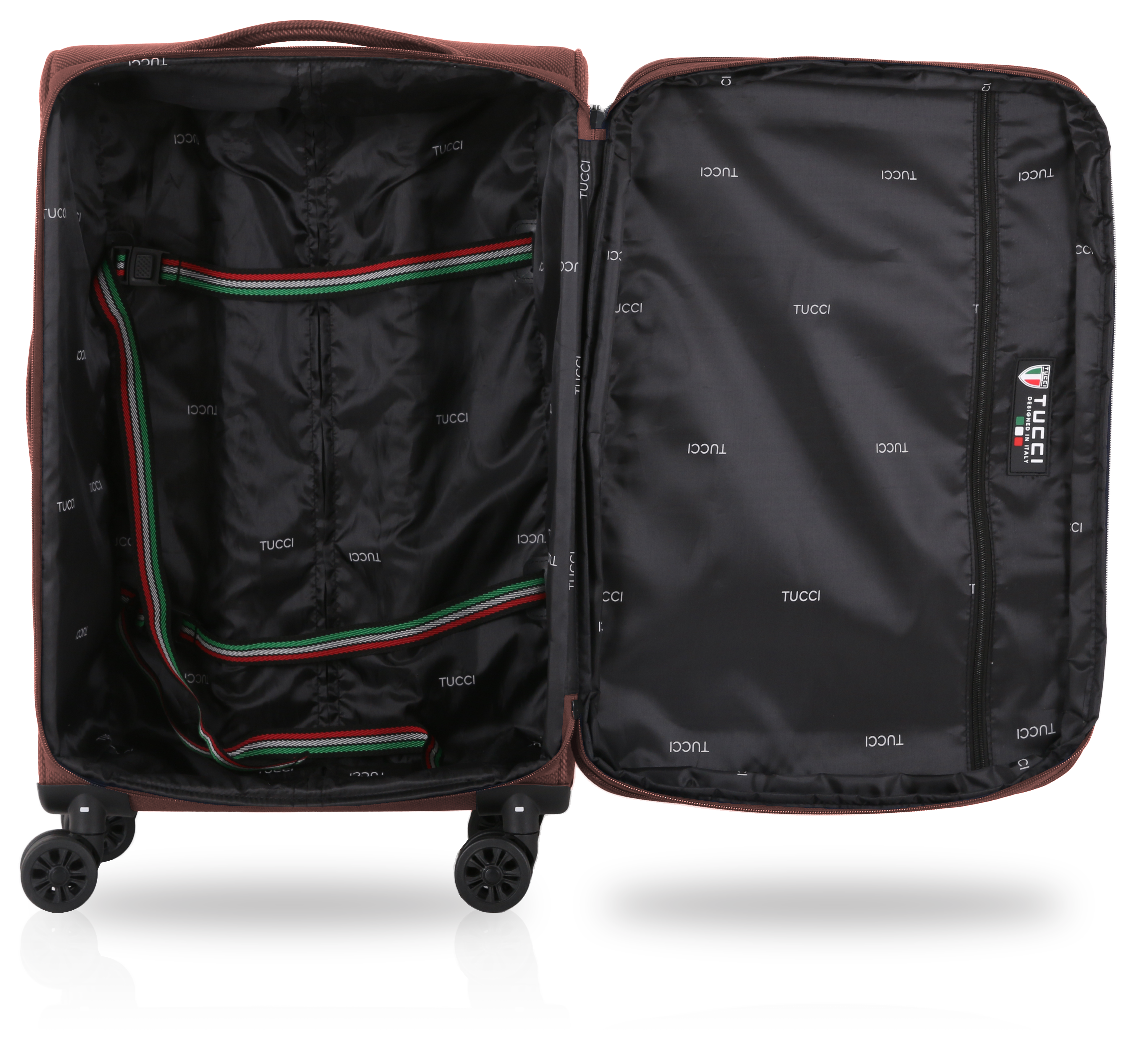 TUCCI Italy ALIANTE Set of 4 (18", 24", 28") 4-Wheeled Travel Suitcase
