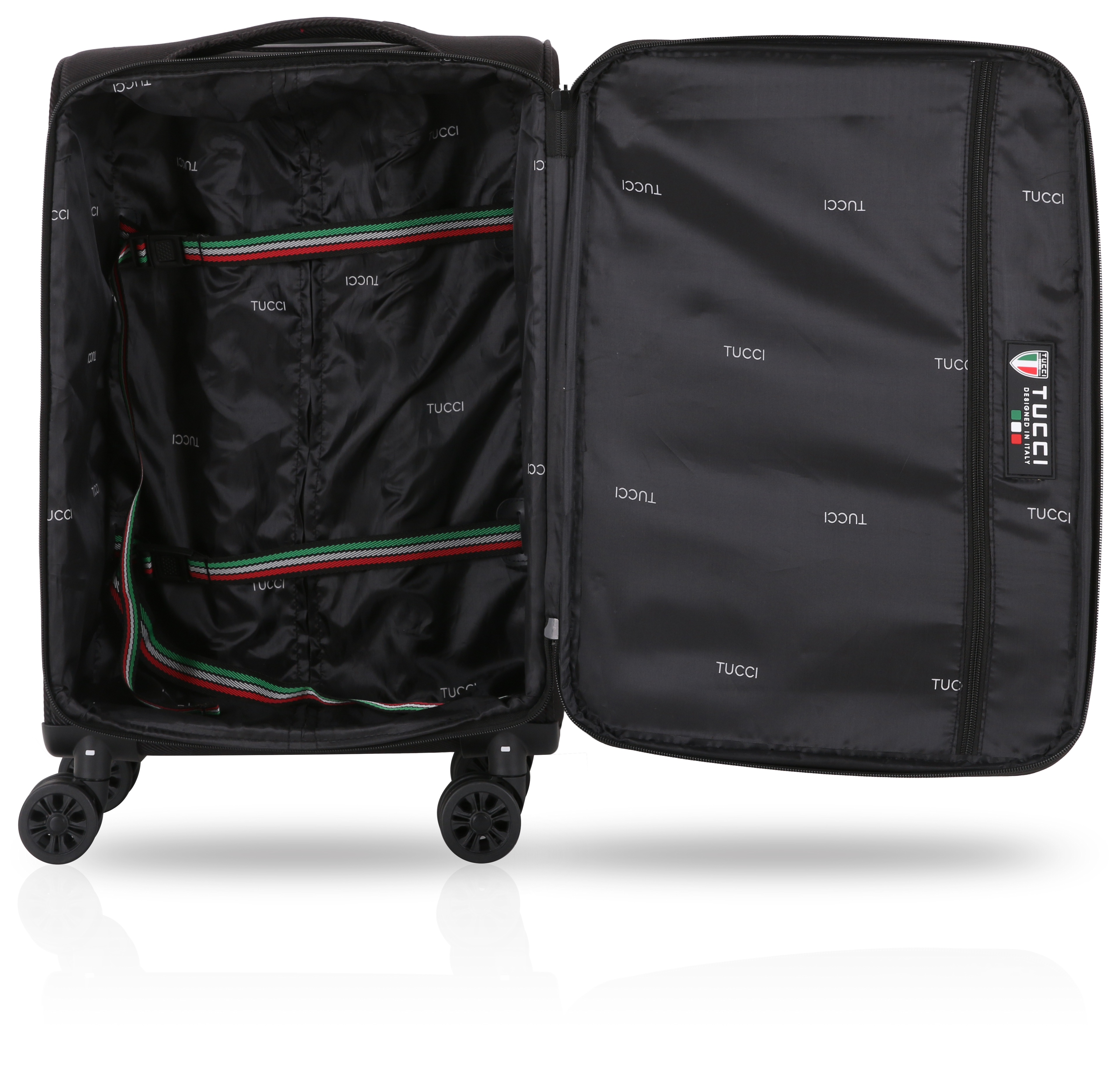 TUCCI Italy VOLO 3 PC (20", 26", 30") Expandable Travel Suitcase
