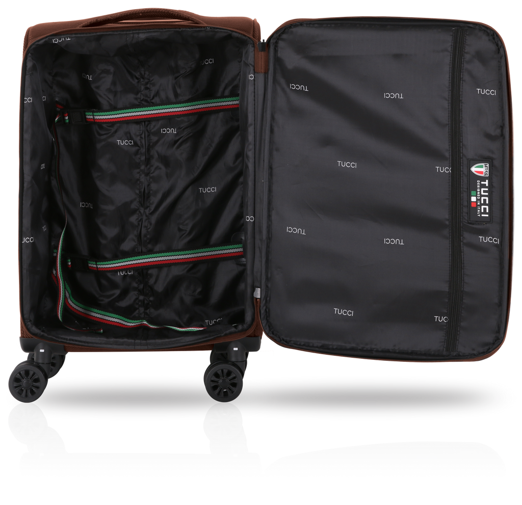 TUCCI Italy VOLO 3 PC (20", 26", 30") Expandable Travel Suitcase
