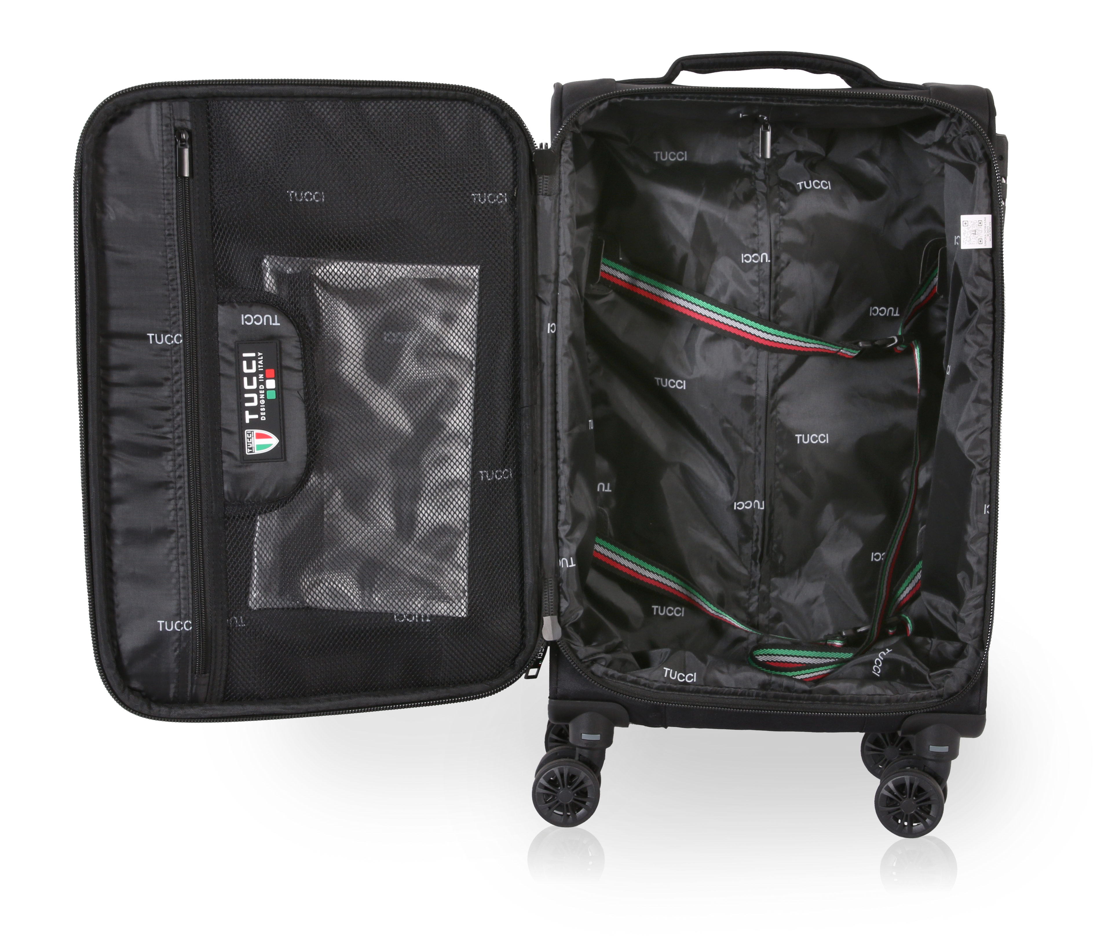 TUCCI Italy SUPREMA (20", 27", 29") Softside Detachable Wheel Luggage Set