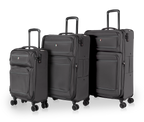 TUCCI Italy SUPREMA (20", 27", 29") Softside Detachable Wheel Luggage Set