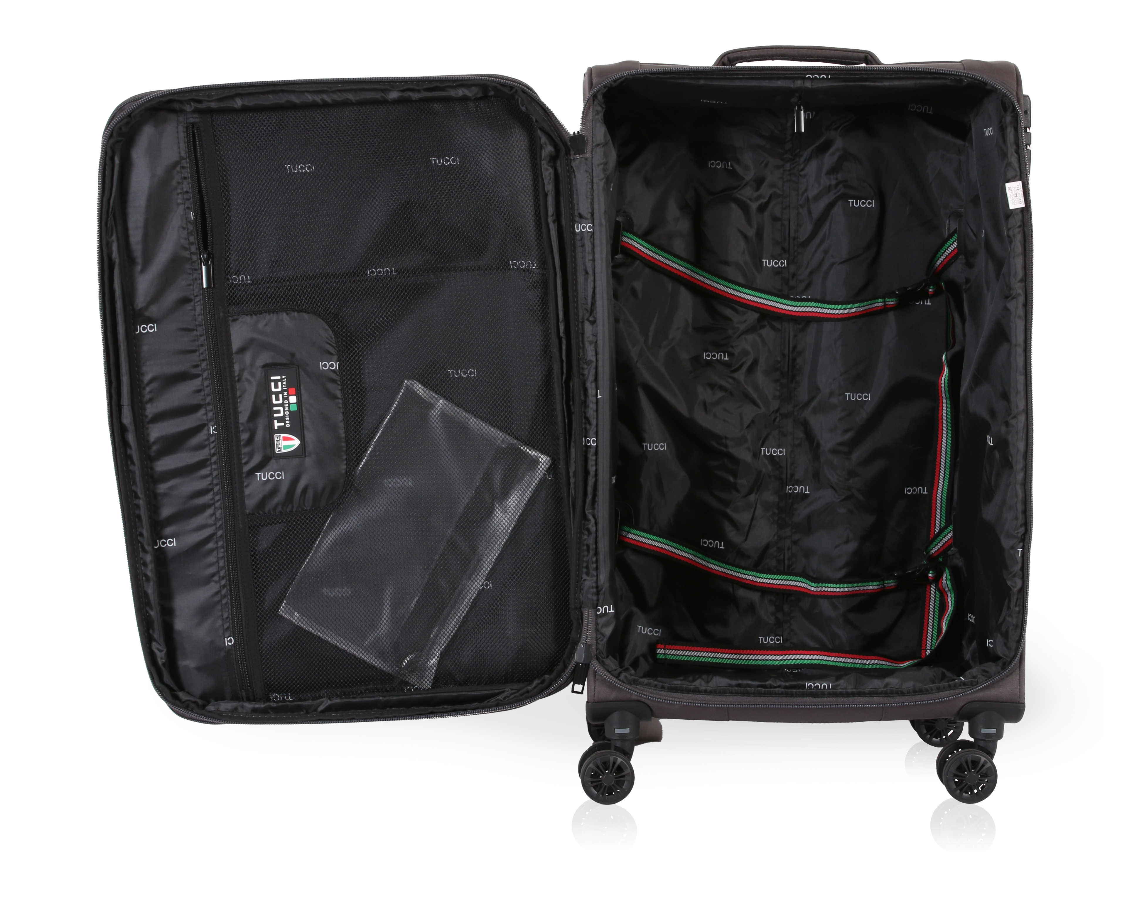 TUCCI Italy SUPREMA (20", 27", 29") Softside Detachable Wheel Luggage Set