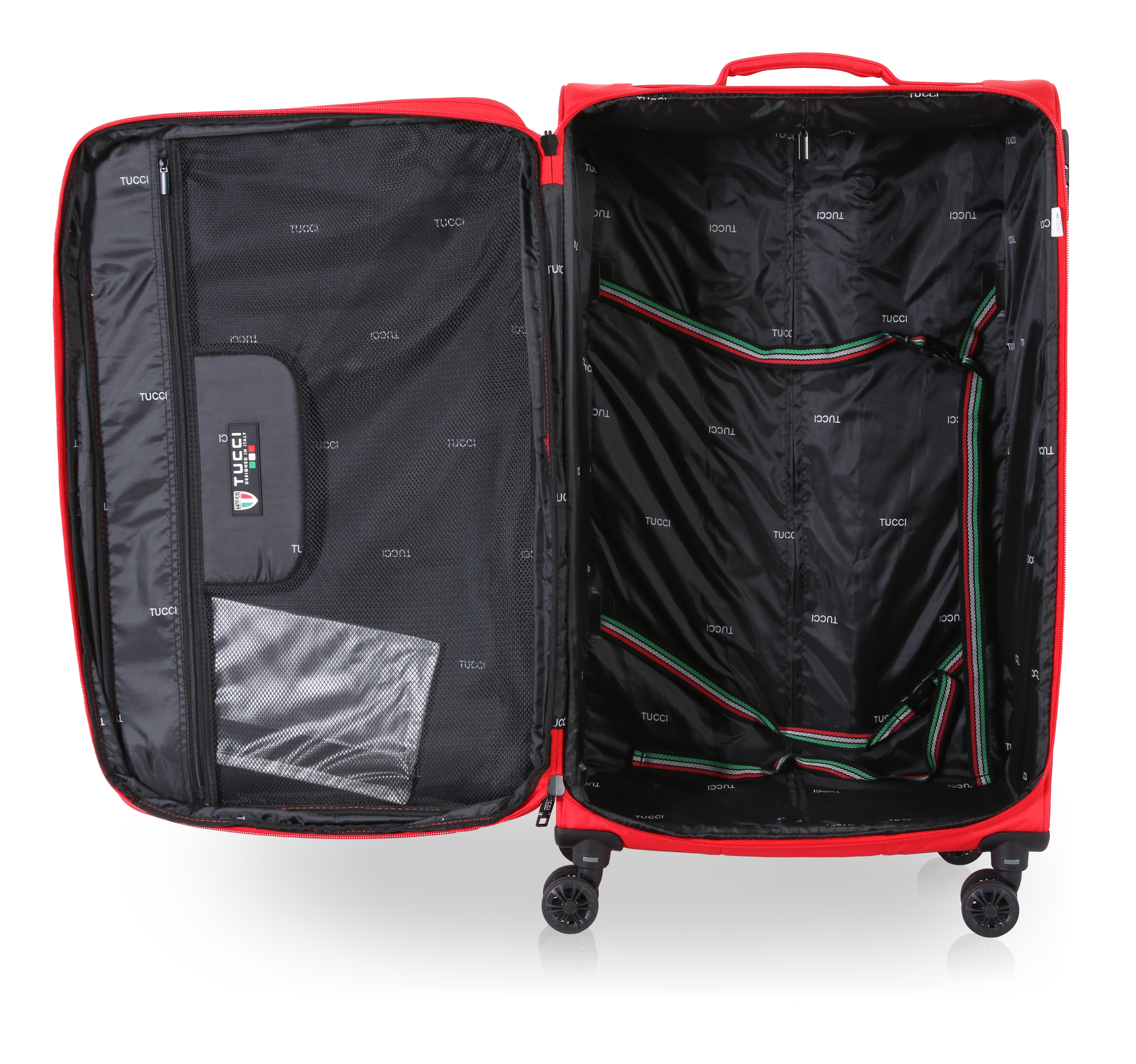 TUCCI Italy SUPREMA (20", 27", 29") Softside Detachable Wheel Luggage Set