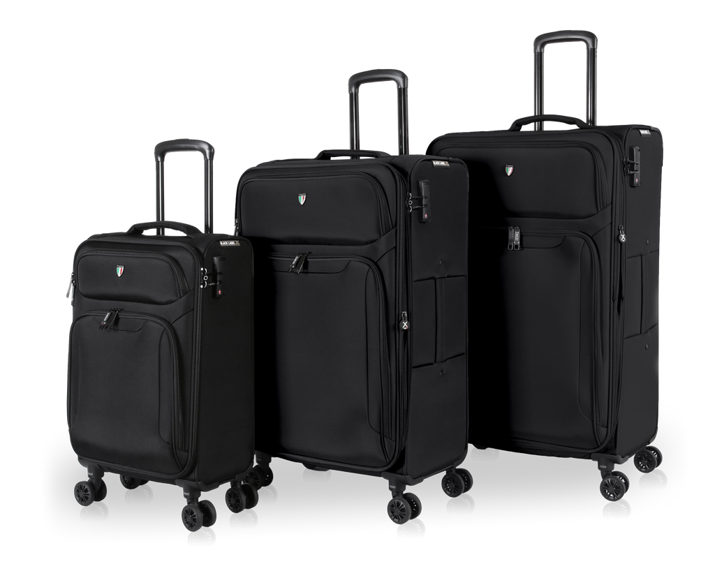 TUCCI Italy SUPERIORE (20", 27", 29") Softside Detachable Wheel Luggage Set