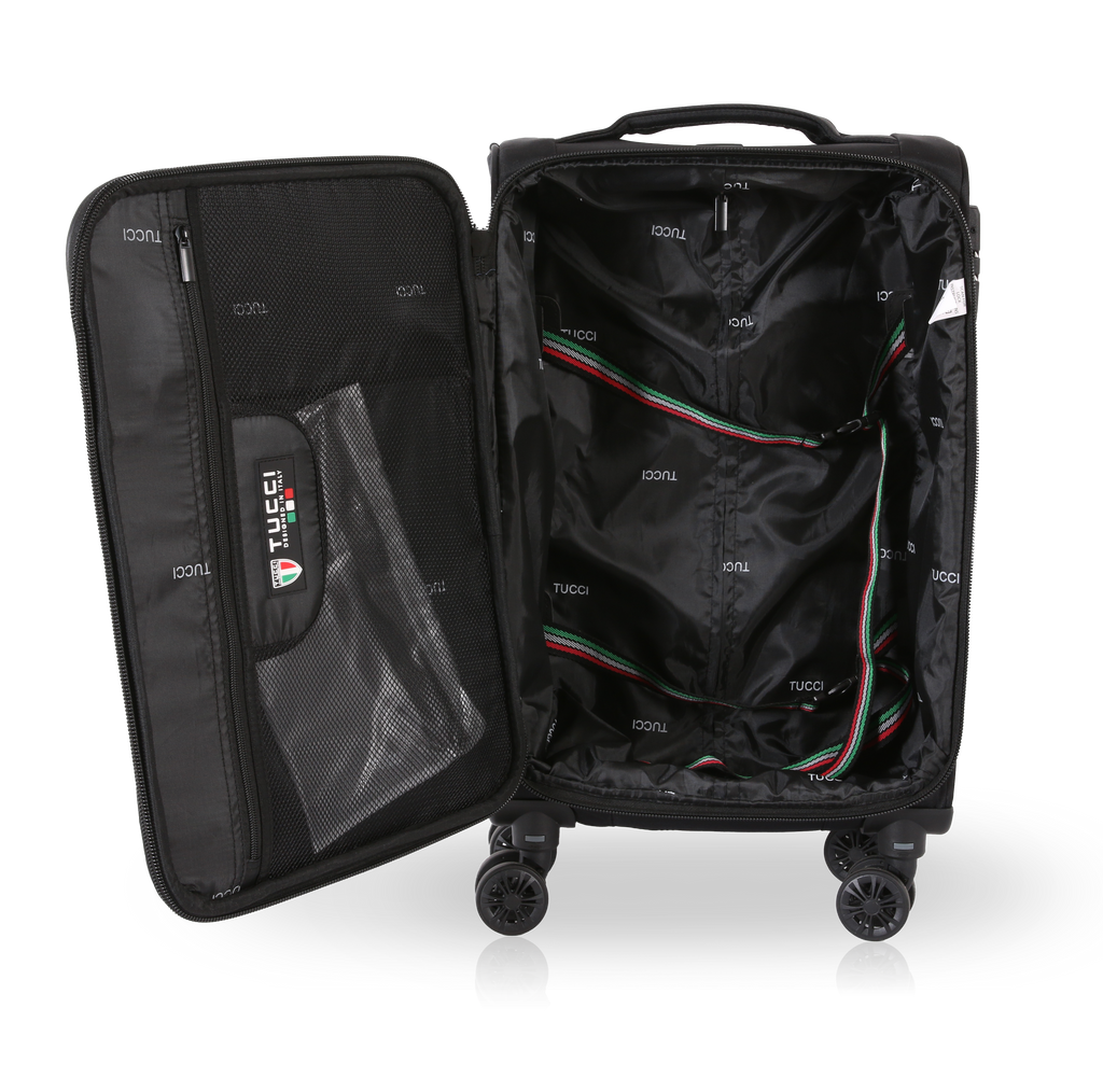 TUCCI Italy SUPERIORE (20", 27", 29") Softside Detachable Wheel Luggage Set