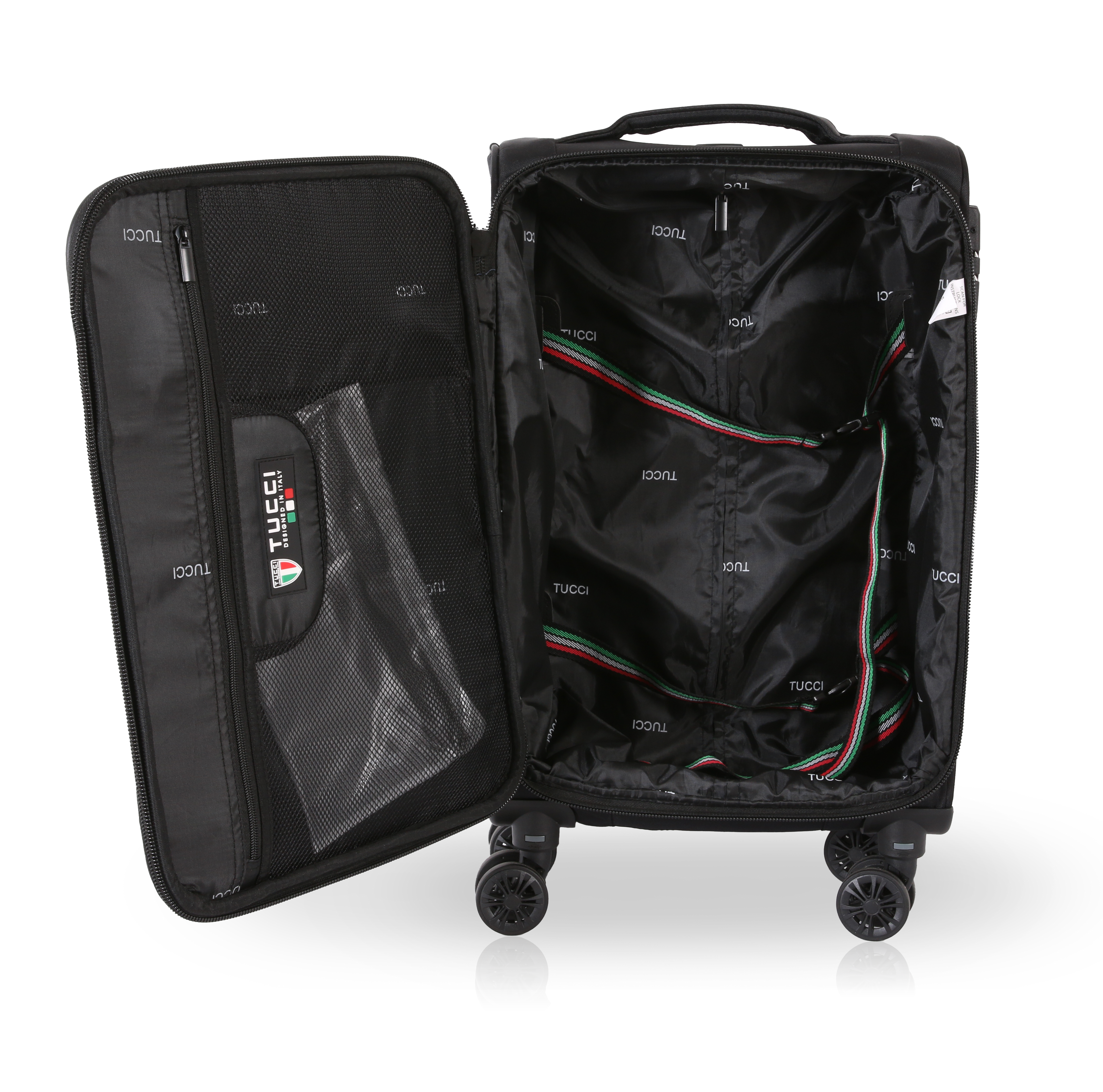 TUCCI Italy SUPERIORE (20", 27", 29") Softside Detachable Wheel Luggage Set