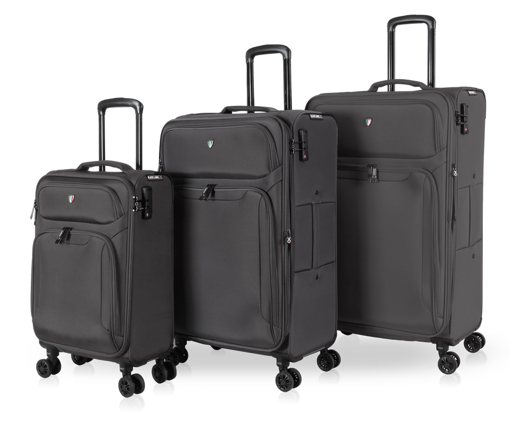 TUCCI Italy SUPERIORE (20", 27", 29") Softside Detachable Wheel Luggage Set