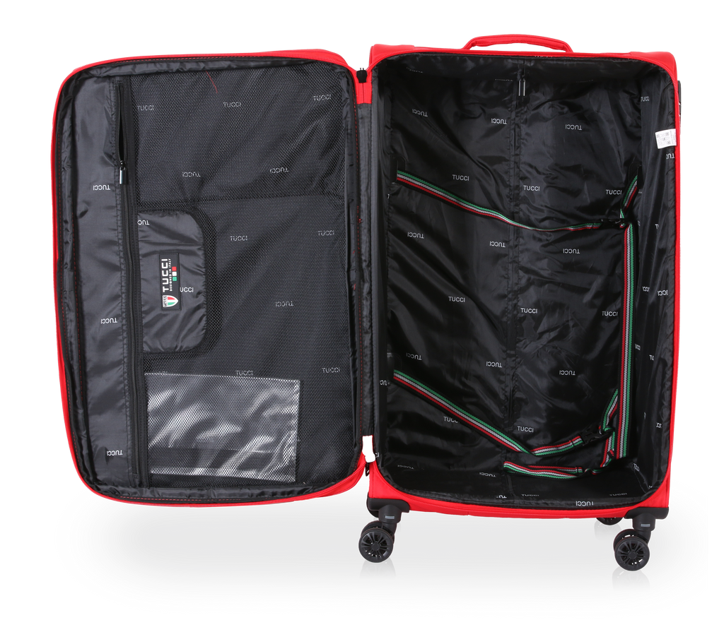 TUCCI Italy SUPERIORE (20", 27", 29") Softside Detachable Wheel Luggage Set