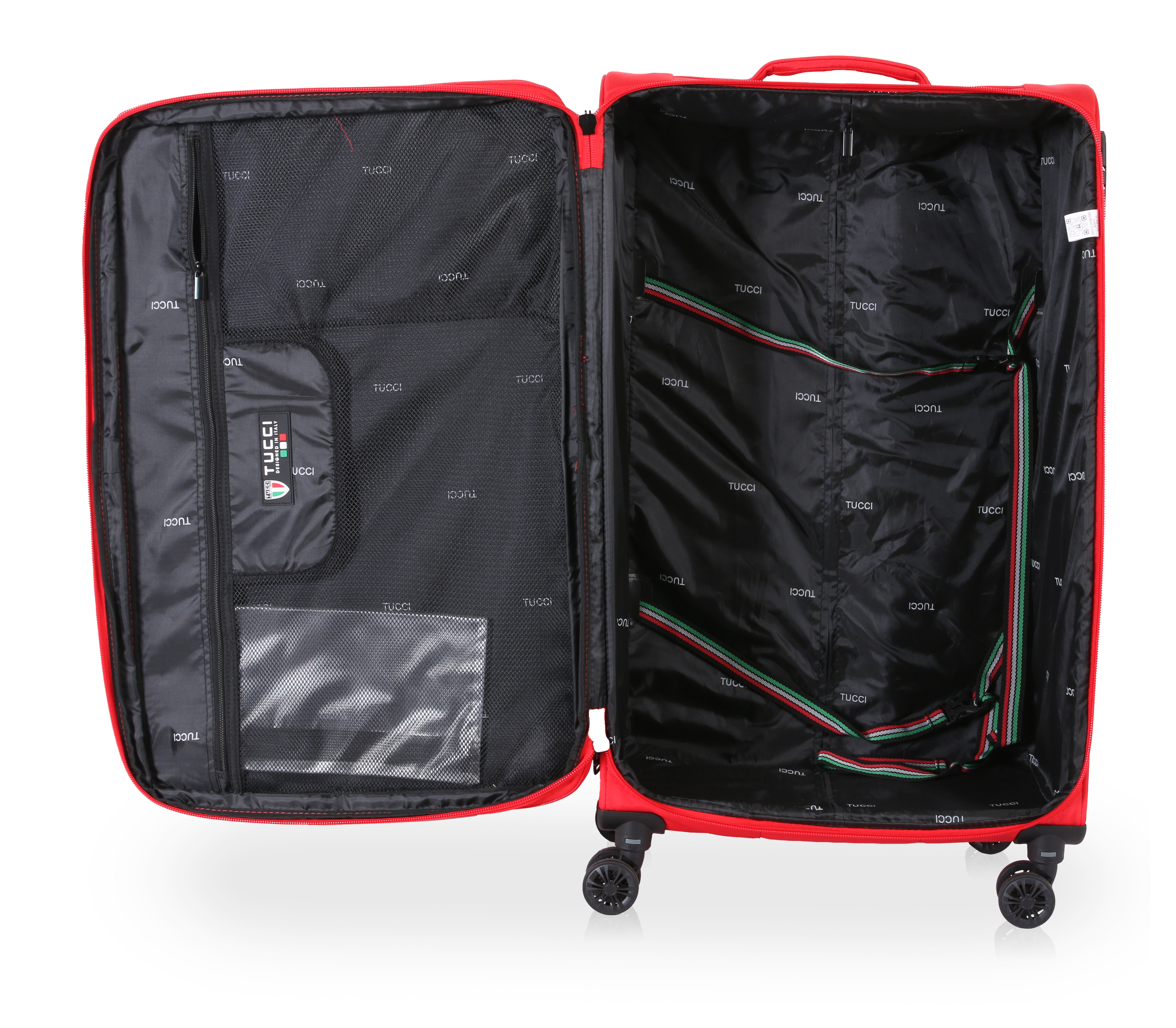 TUCCI Italy SUPERIORE (20", 27", 29") Softside Detachable Wheel Luggage Set