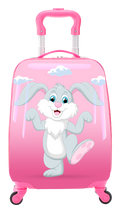 TUCCI Italy HAPPY BUNNY 18" Spinner Wheel Children Suitcase