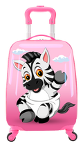 TUCCI Italy LIL' ZEBRA 18" Spinner Wheel Children Suitcase