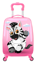 TUCCI Italy LIL' ZEBRA 18" Spinner Wheel Children Suitcase