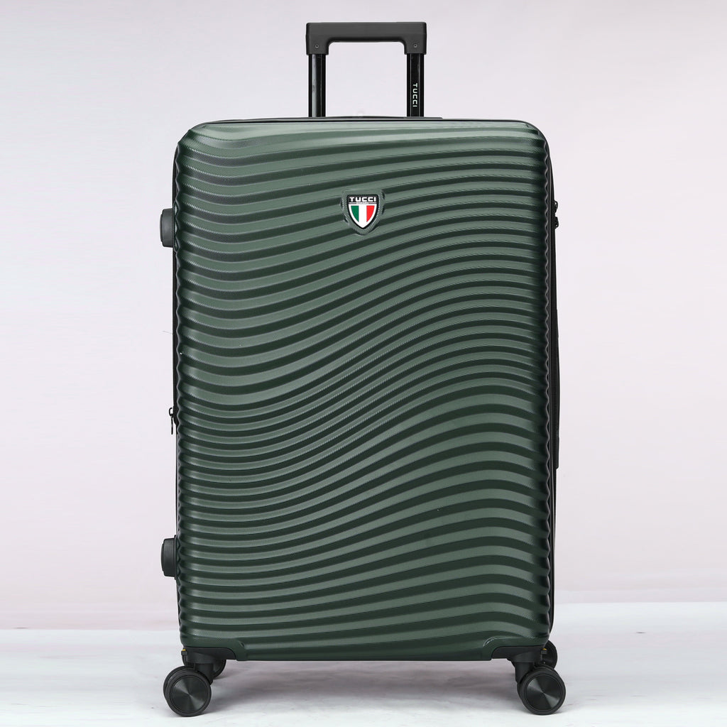 Tucci Italy Spettro 3-Piece Expandable Hardside Spinner Luggage Set, 20/28/30 Inches