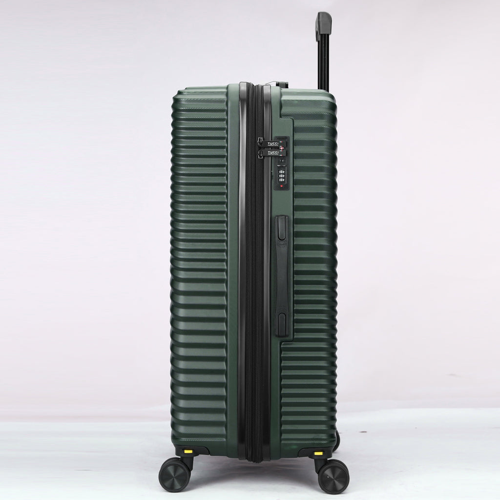 Tucci Italy Spettro 3-Piece Expandable Hardside Spinner Luggage Set, 20/28/30 Inches