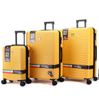 Tucci Italy Spettro 3-Piece Expandable Hardside Spinner Luggage Set, 20/28/30 Inches