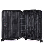 Tucci Italy Spettro 3-Piece Expandable Hardside Spinner Luggage Set, 20/28/30 Inches