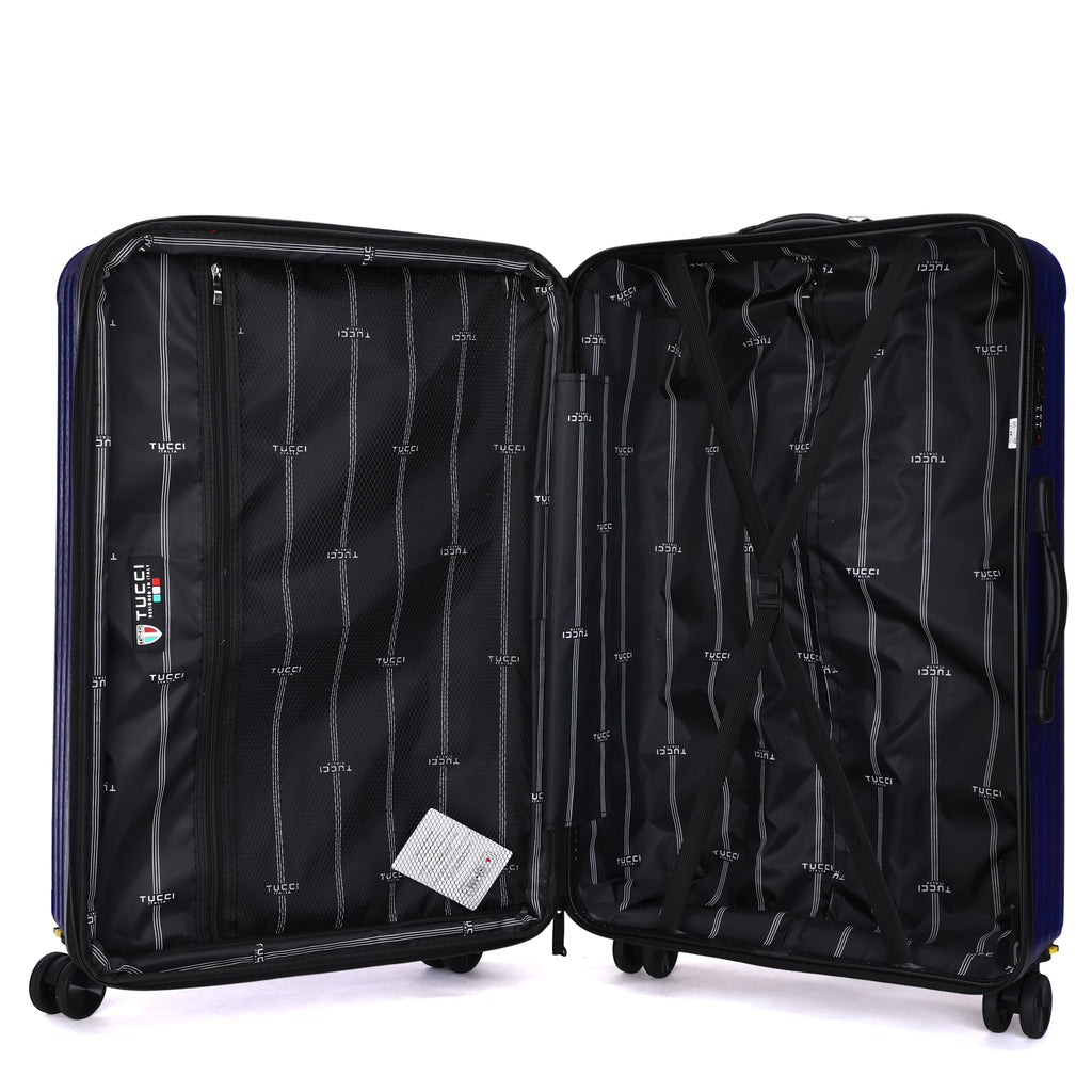 TUCCI LINEA  3-Piece Expandable Hardside Spinner Luggage Set, 20/28/30 Inches