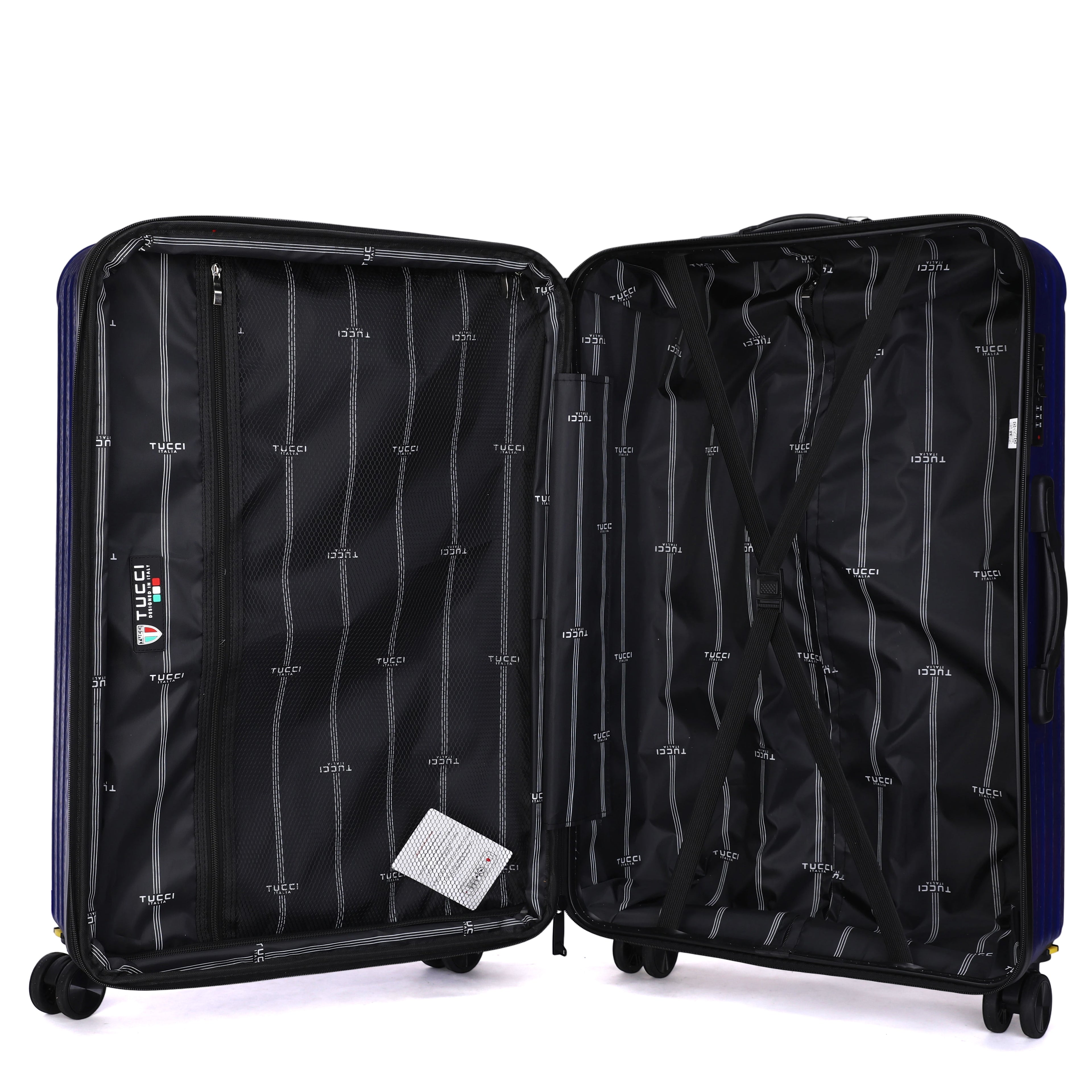 TUCCI LINEA  3-Piece Expandable Hardside Spinner Luggage Set, 20/28/30 Inches