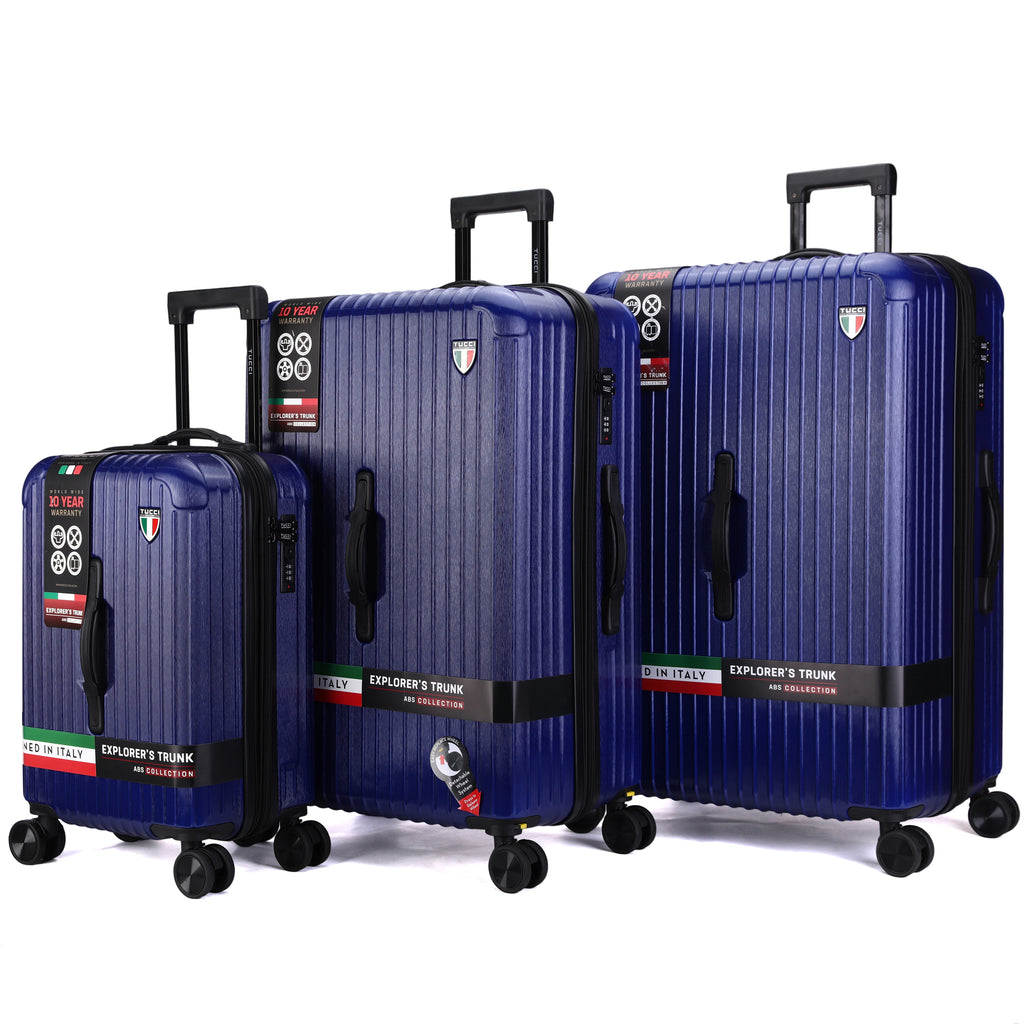 TUCCI LINEA  3-Piece Expandable Hardside Spinner Luggage Set, 20/28/30 Inches