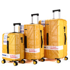 Tucci British Camo Expandable Hardside Spinner Luggage Set, 20/28/30 Inches