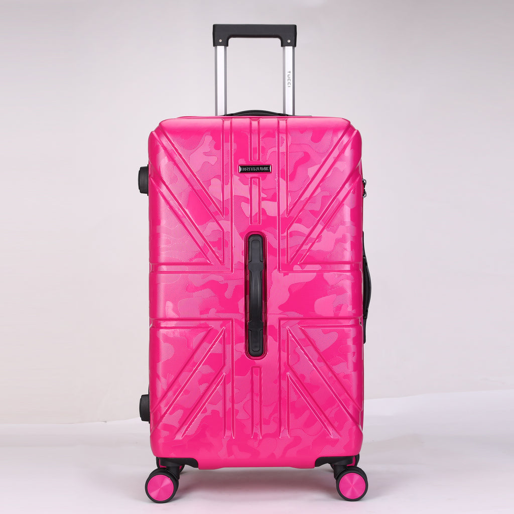 Tucci British Camo Expandable Hardside Spinner Luggage Set, 20/28/30 Inches