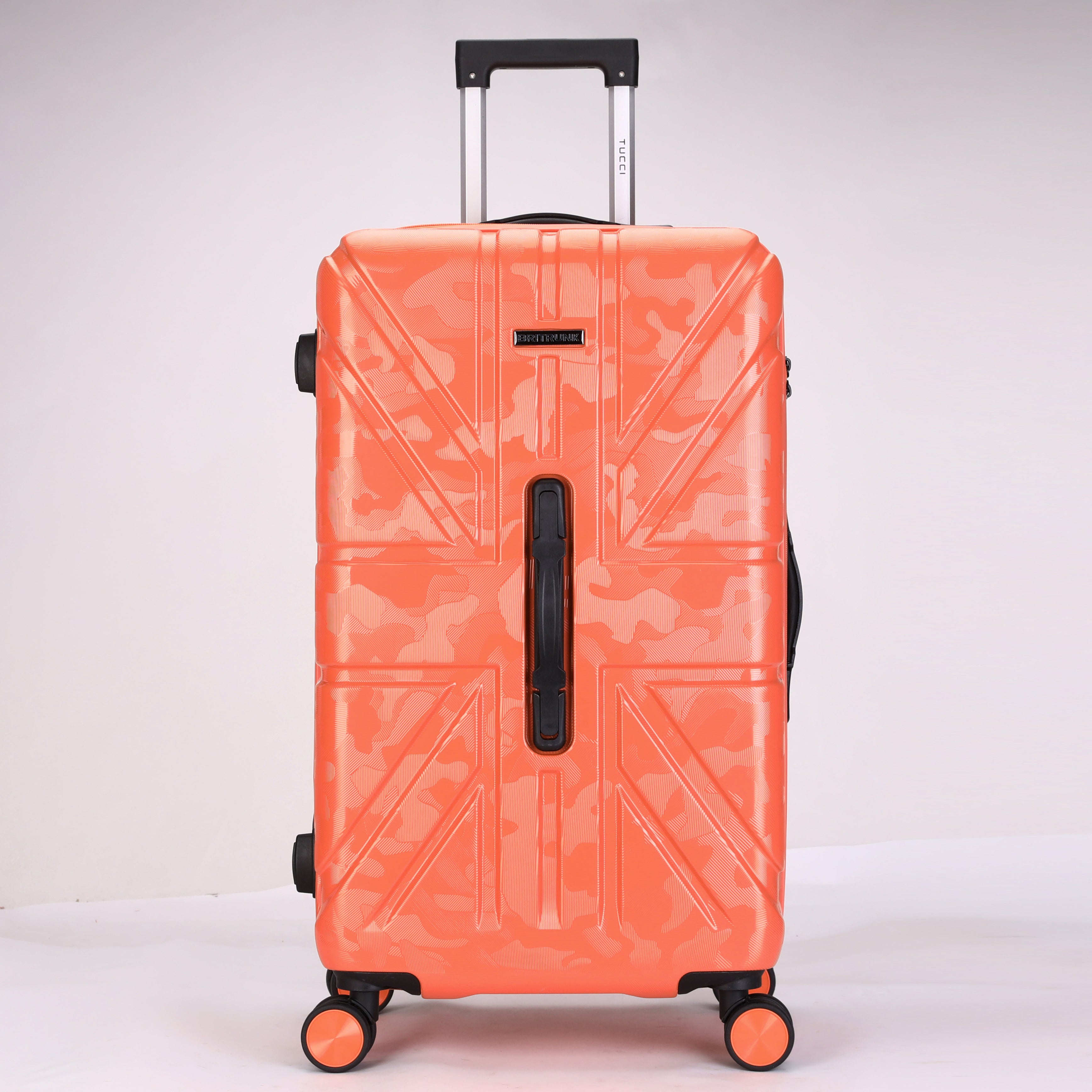 Tucci British Camo Expandable Hardside Spinner Luggage Set, 20/28/30 Inches