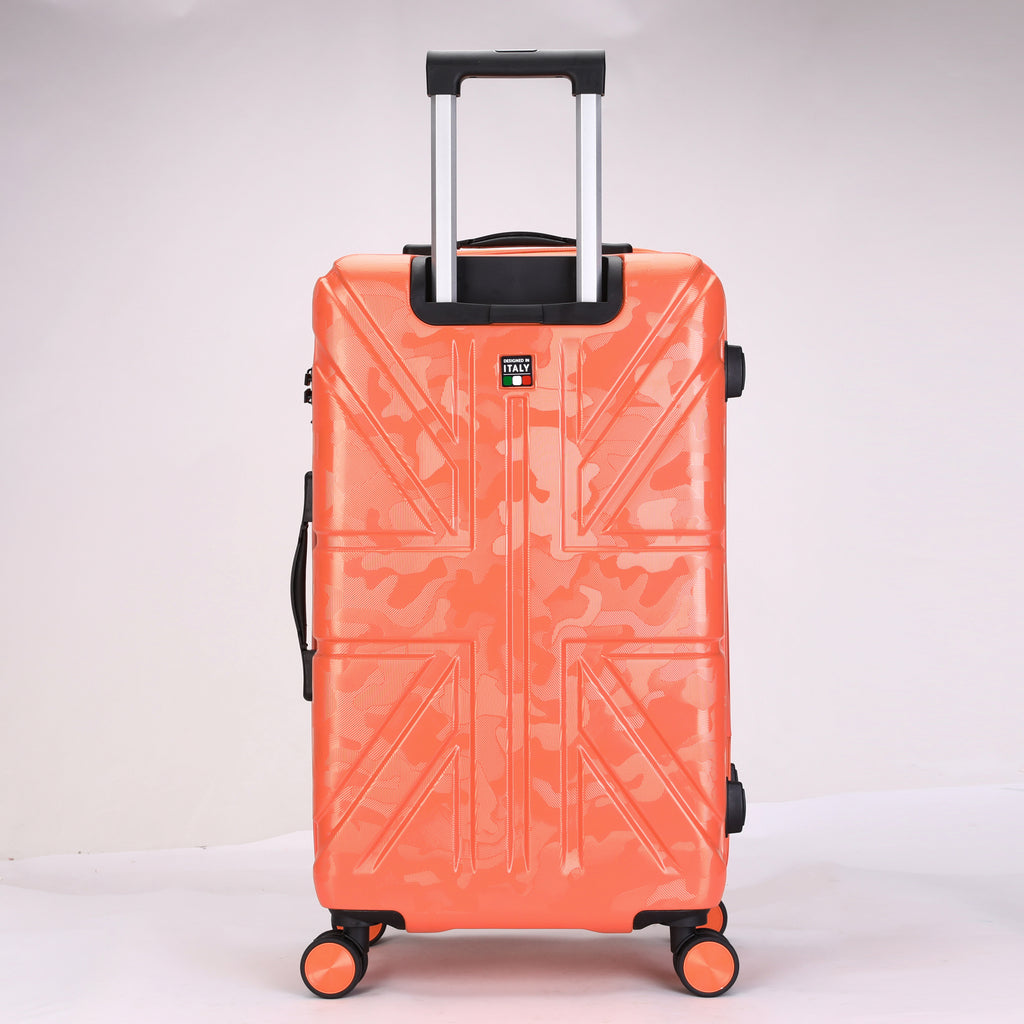Tucci British Camo Expandable Hardside Spinner Luggage Set, 20/28/30 Inches