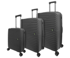 Tucci Italy Indomito 3-Piece Polypropylene Hardside Luggage Set, Expandable Spinner Suitcases with TSA Lock, 20/28/32 in